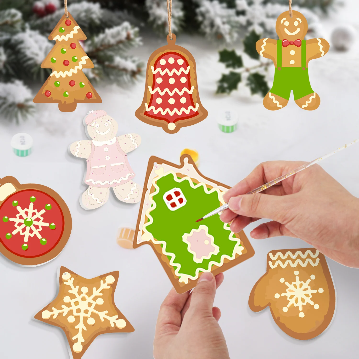 Gingerbread Holiday Magic – Large Christmas Ornaments - Image 7