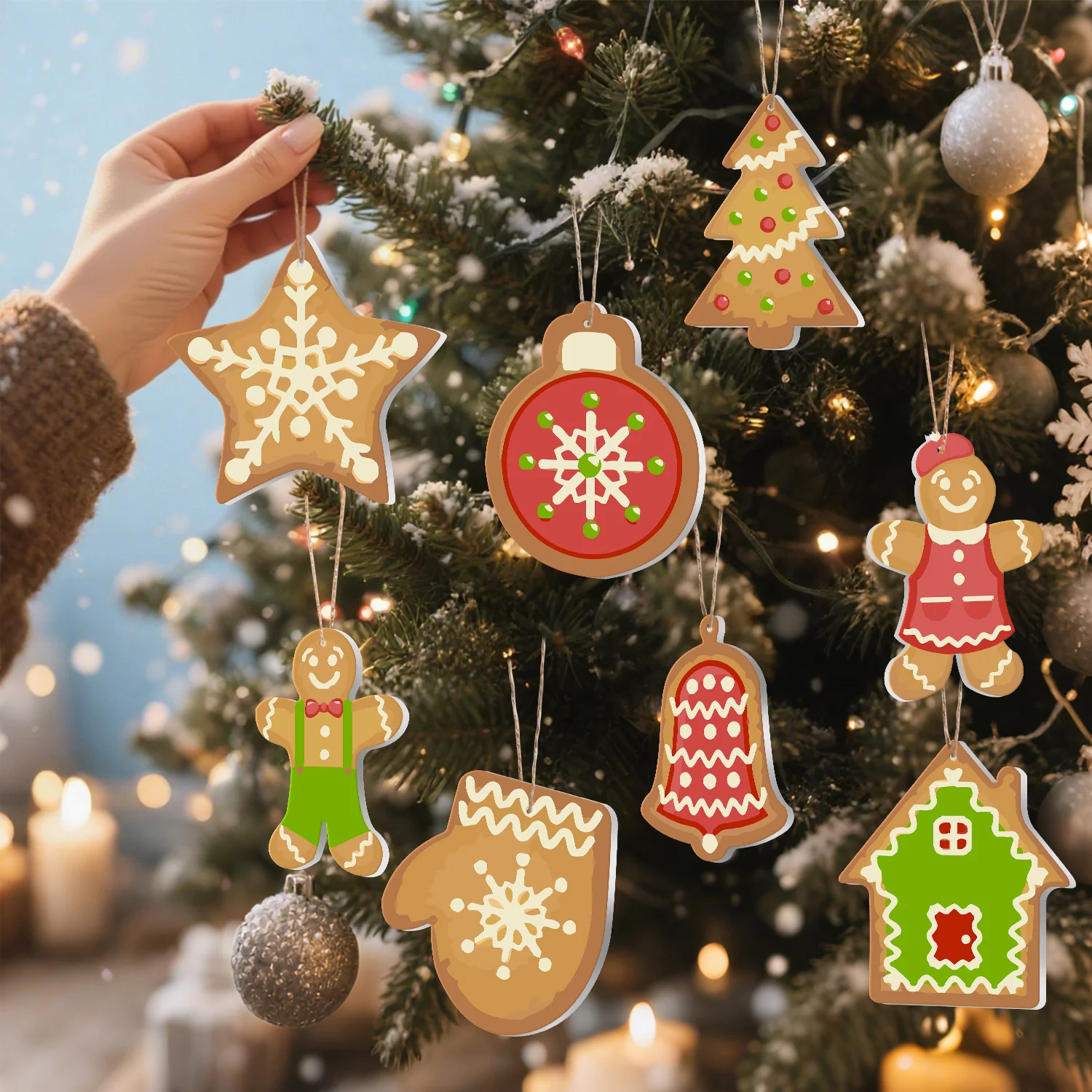 Gingerbread Holiday Magic – Large Christmas Ornaments - Image 9