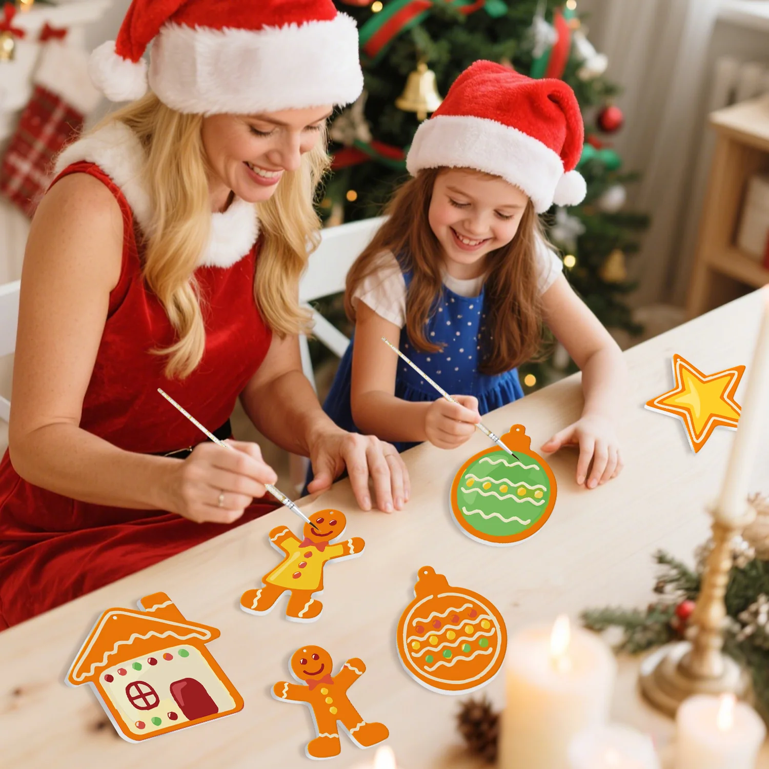 Golden Cookie Cheer – Large Christmas Ornaments - Image 10