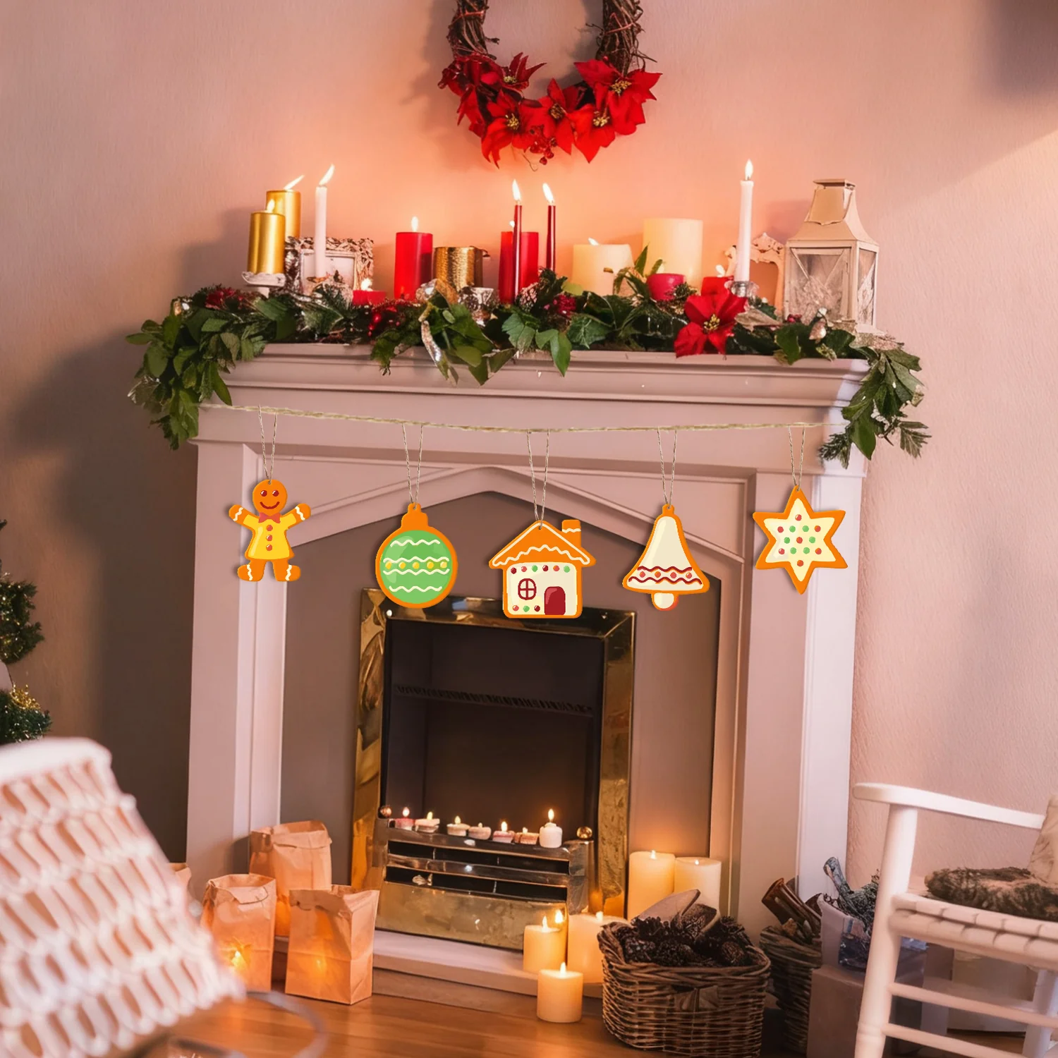 Golden Cookie Cheer – Large Christmas Ornaments - Image 12