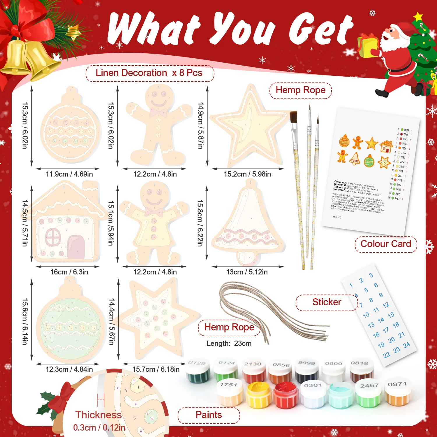 Golden Cookie Cheer – Large Christmas Ornaments - Image 3