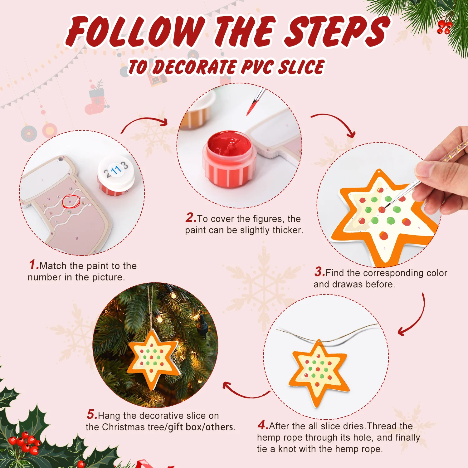 Golden Cookie Cheer – Large Christmas Ornaments - Image 4