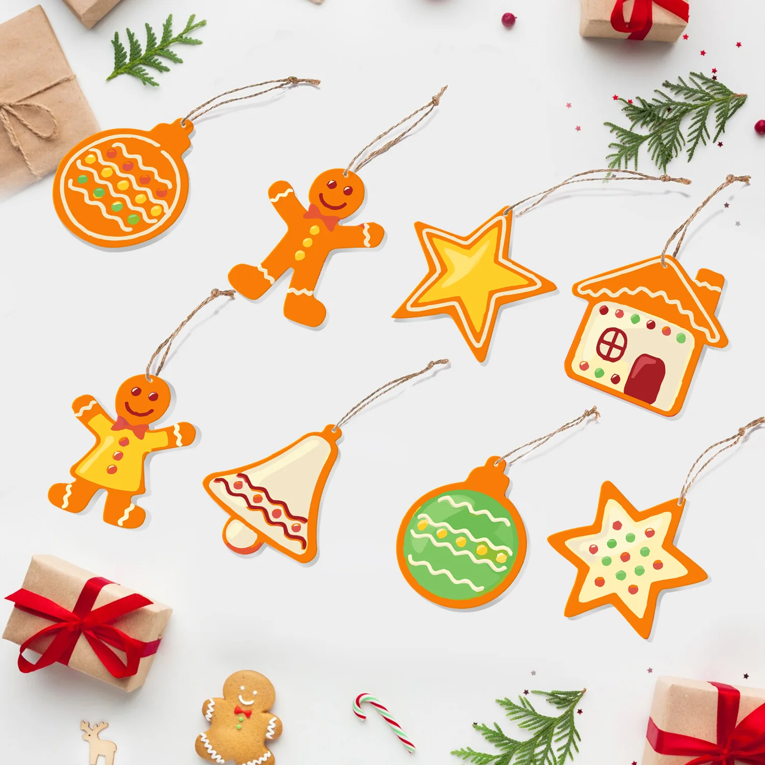 Golden Cookie Cheer – Large Christmas Ornaments - Image 6