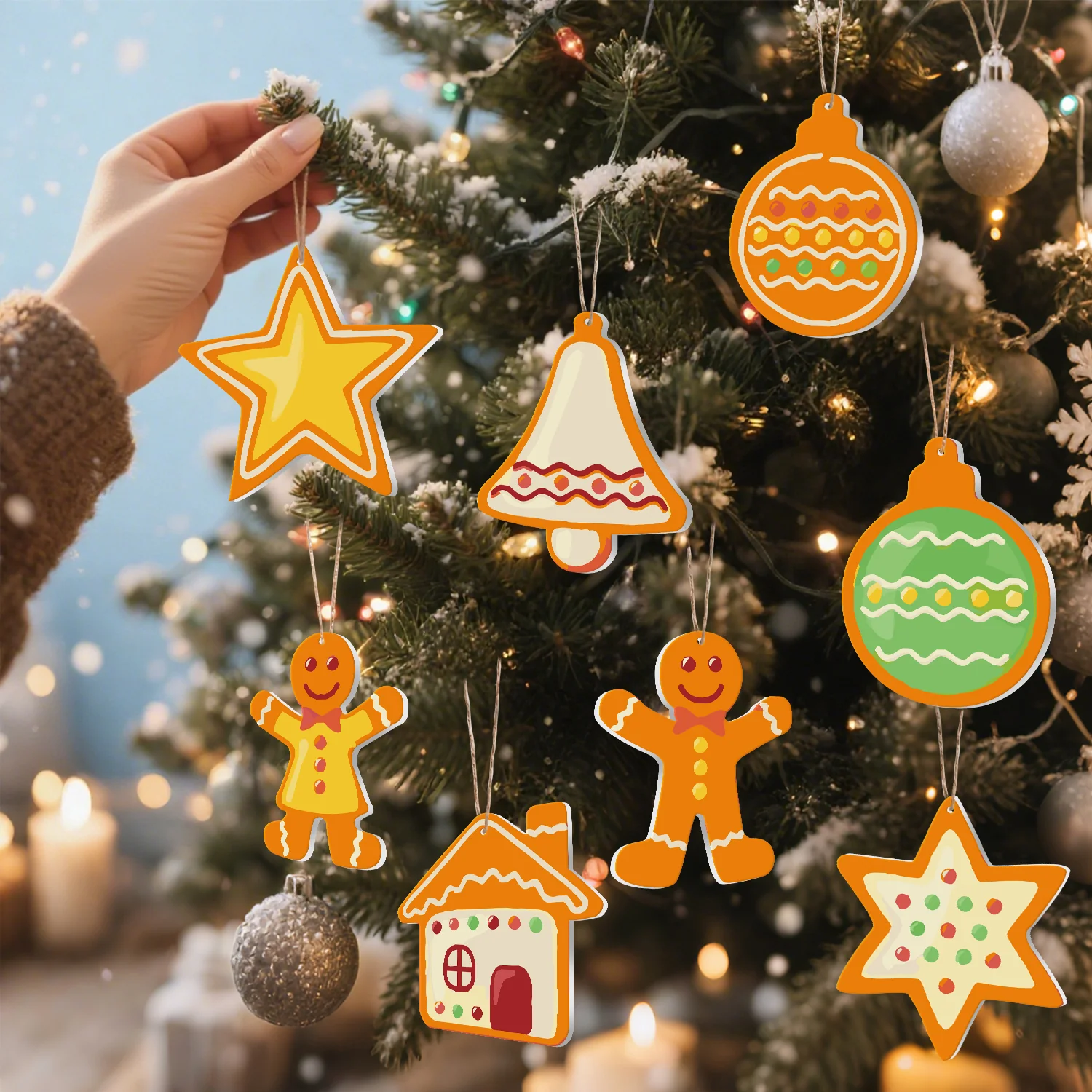 Golden Cookie Cheer – Large Christmas Ornaments - Image 9