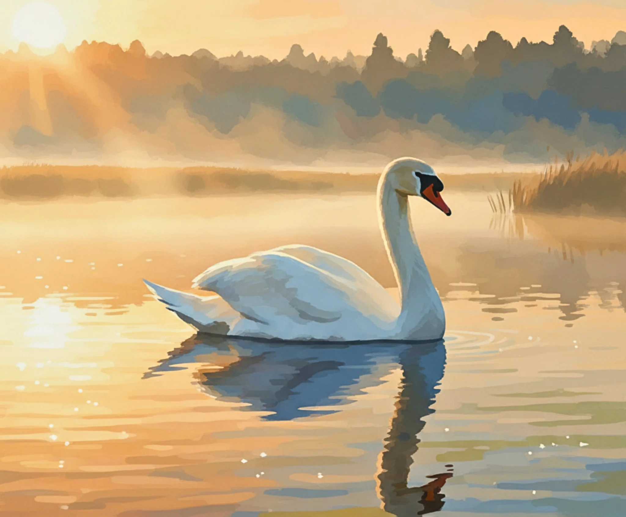 Golden Dawn Swan - Image 4
