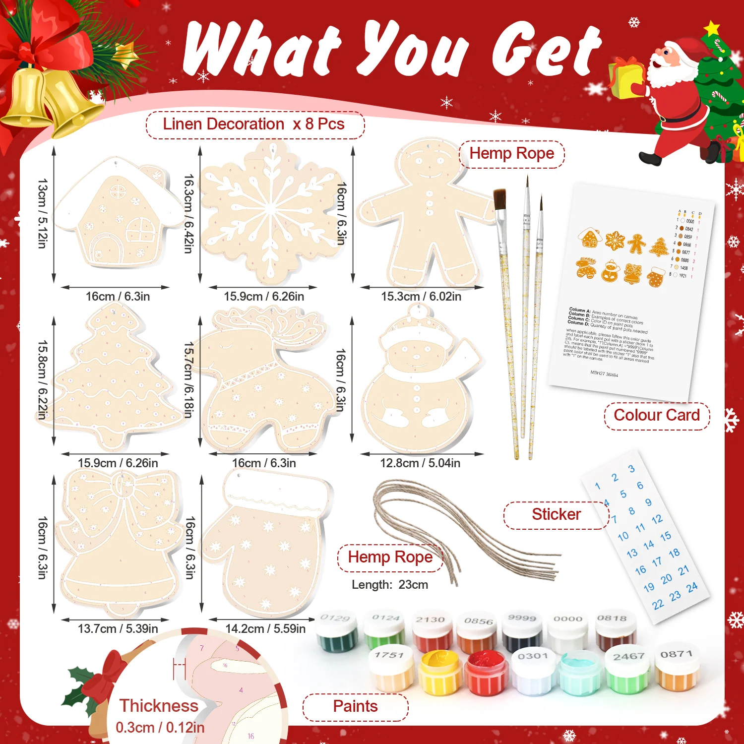 Golden Ginger Elegance – Large Christmas Ornaments - Image 3