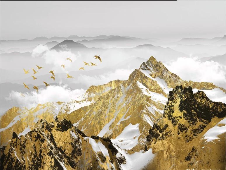Golden Mountains Landscape - Image 4