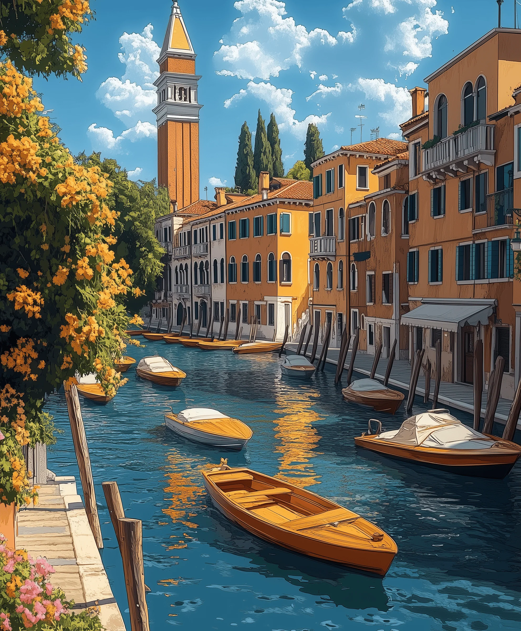 Golden Reflections of Venice - Image 2