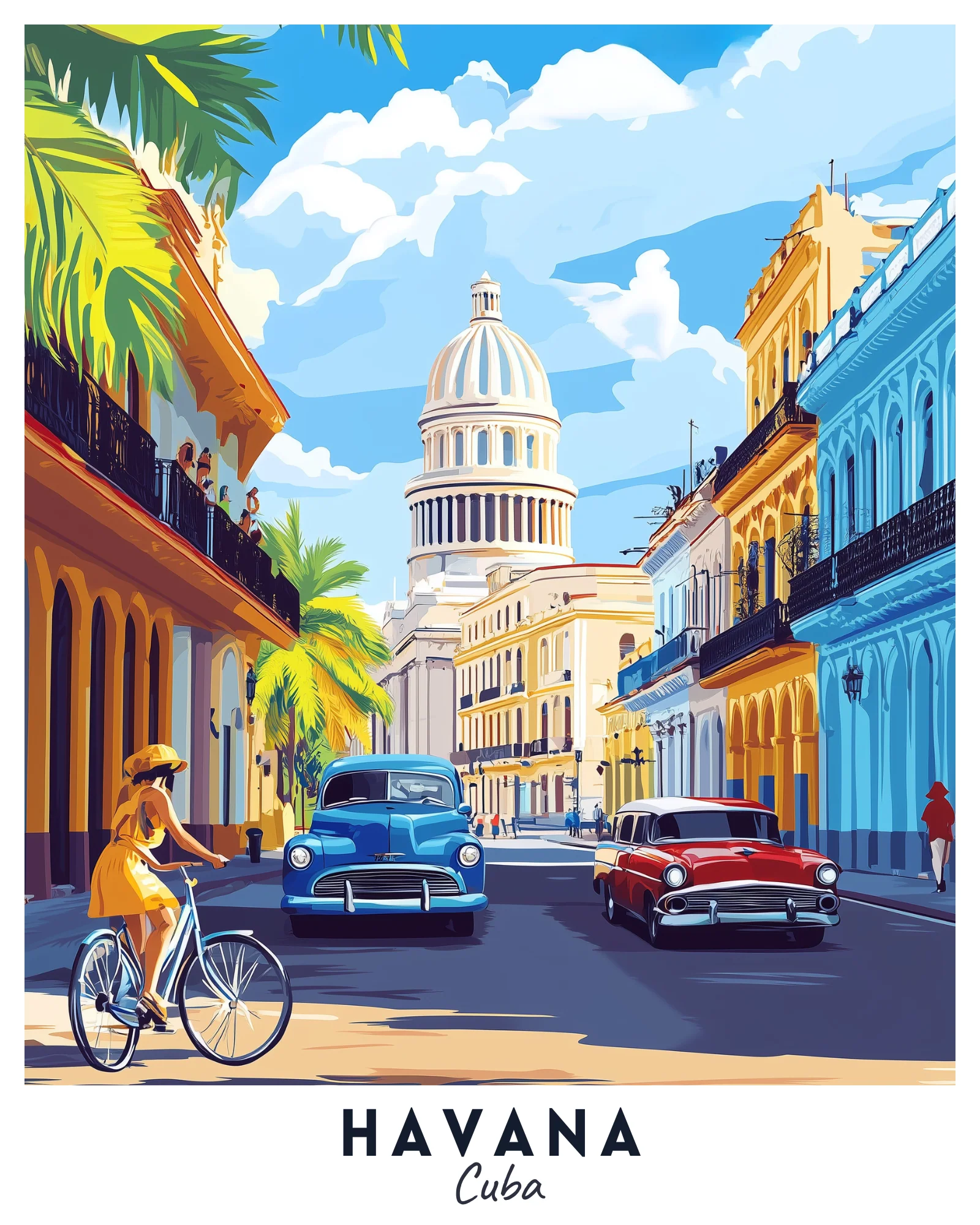 Havana Travel Poster - Image 3