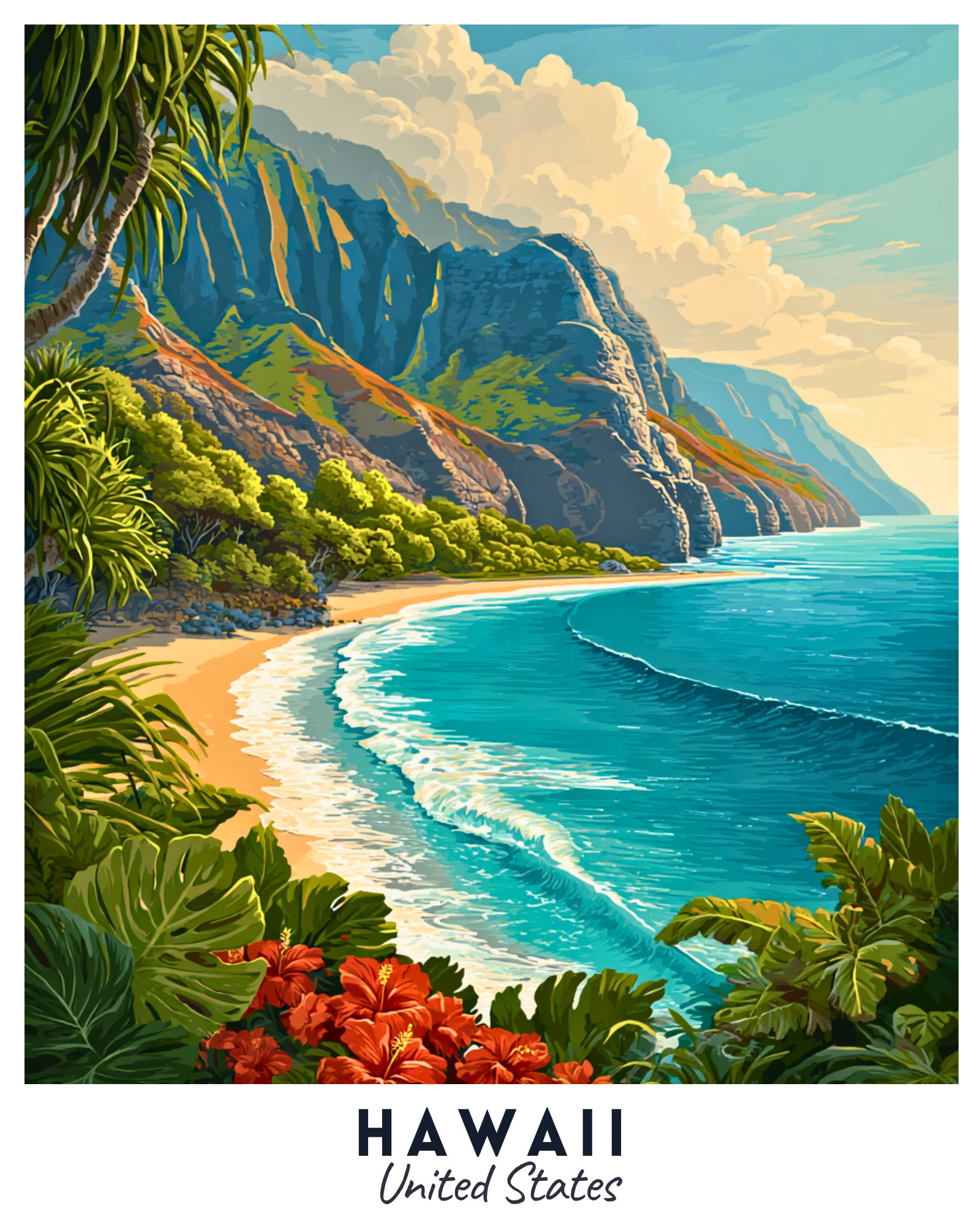Hawaii - Travel Poster - Image 4