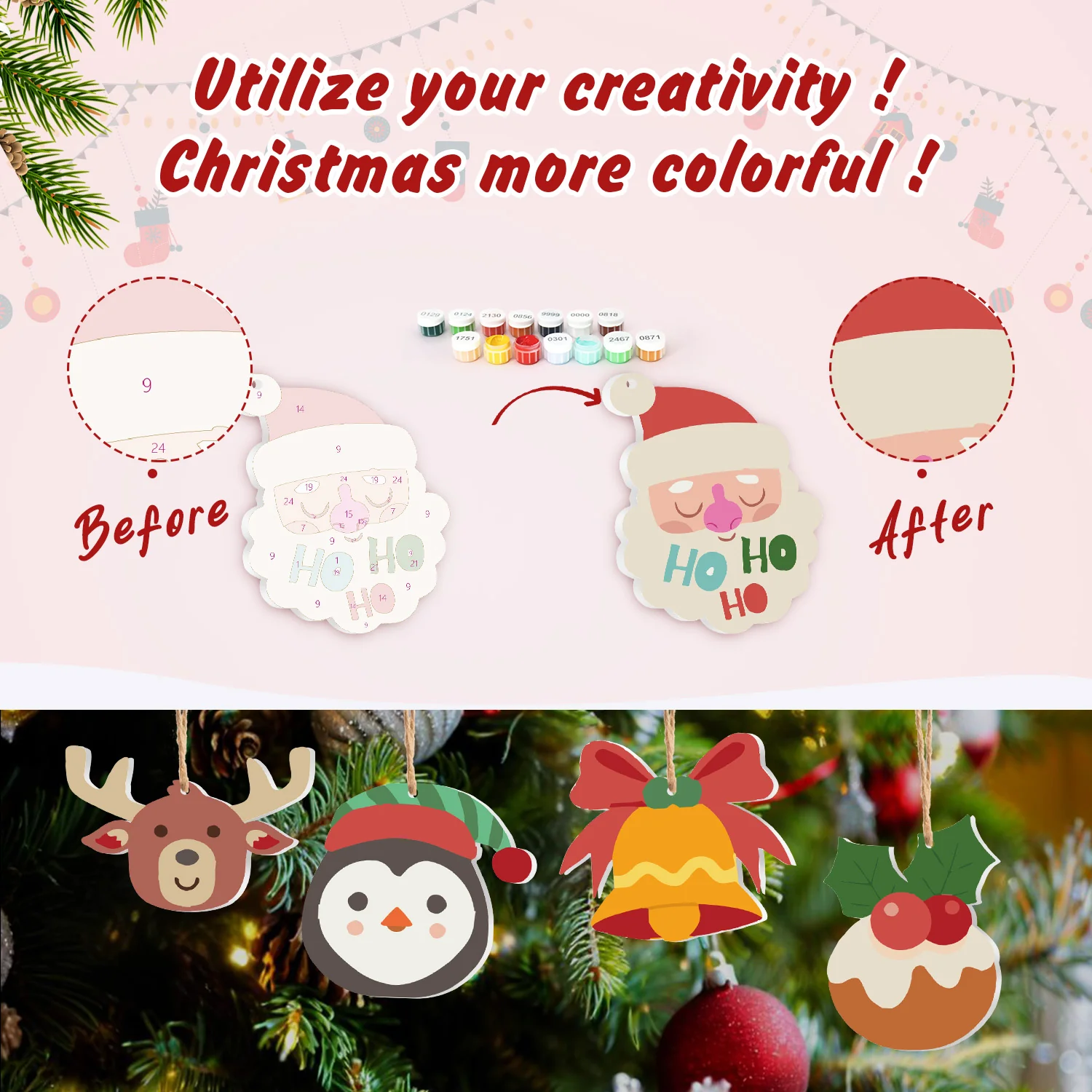 Ho Ho Holiday Magic – Christmas Ornaments - Image 5