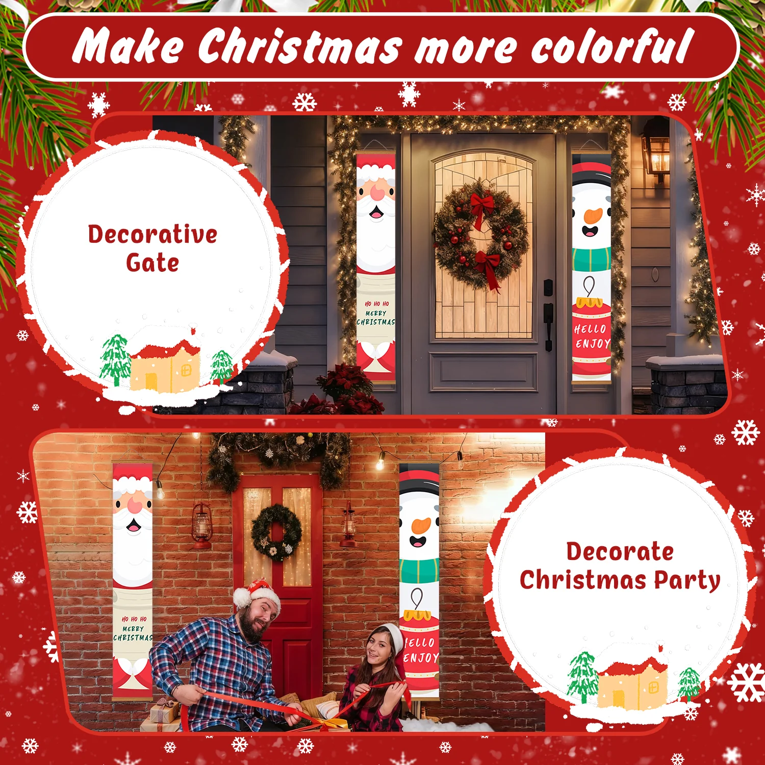 Ho Ho Holiday – Porch Sign Paint by Numbers Kit - Image 7