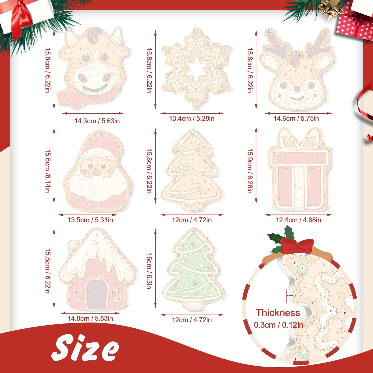 Holiday Cookie Cabin – Large Christmas Ornaments - Image 2