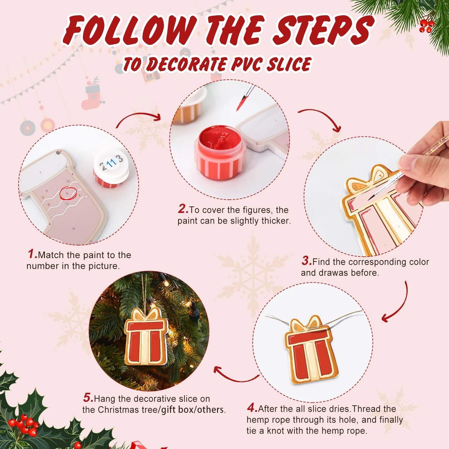 Holiday Cookie Cabin – Large Christmas Ornaments - Image 4