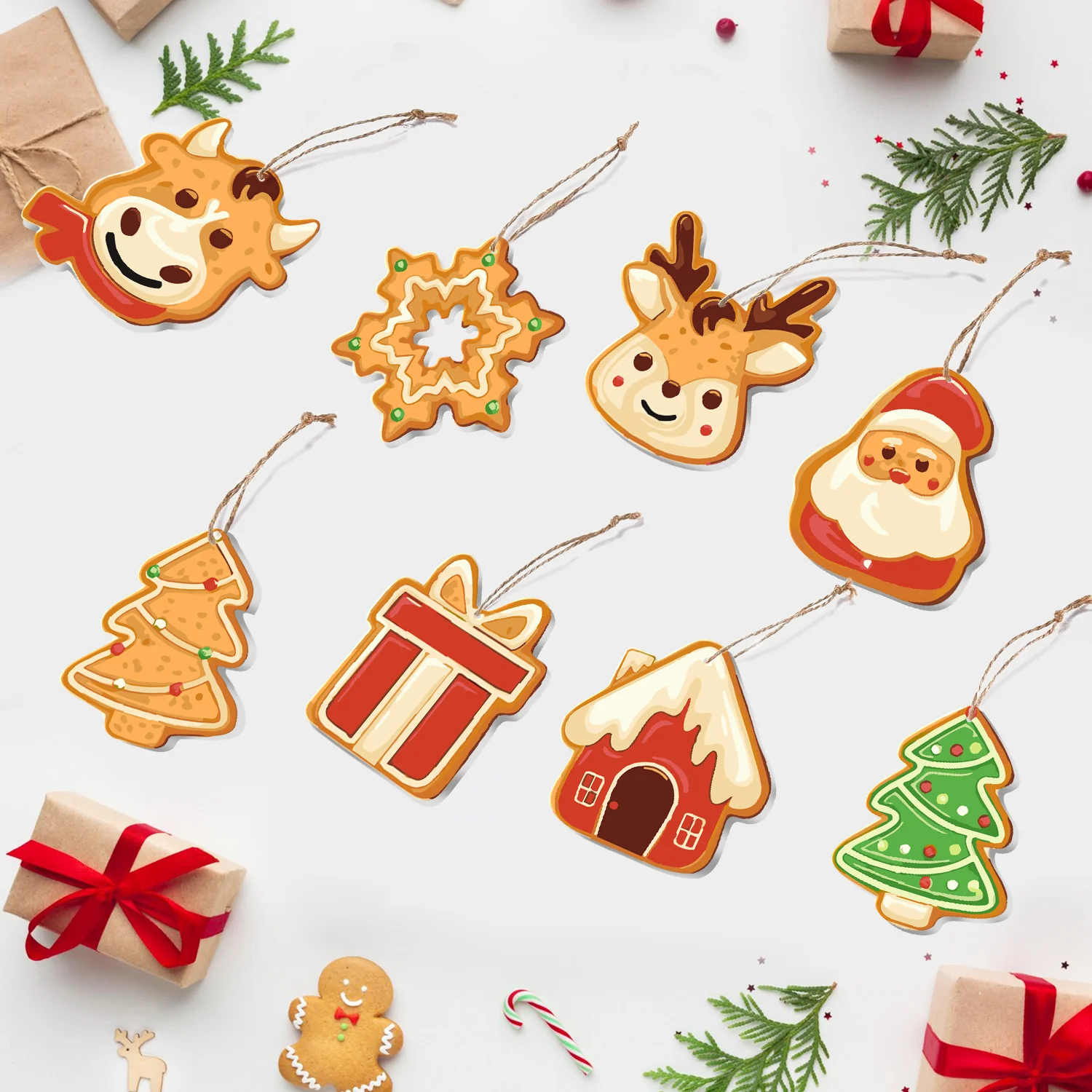 Holiday Cookie Cabin – Large Christmas Ornaments - Image 6