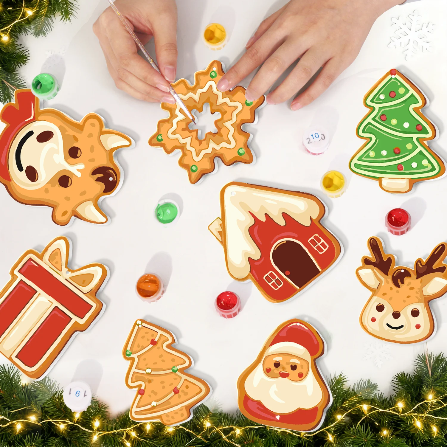 Holiday Cookie Cabin – Large Christmas Ornaments - Image 8