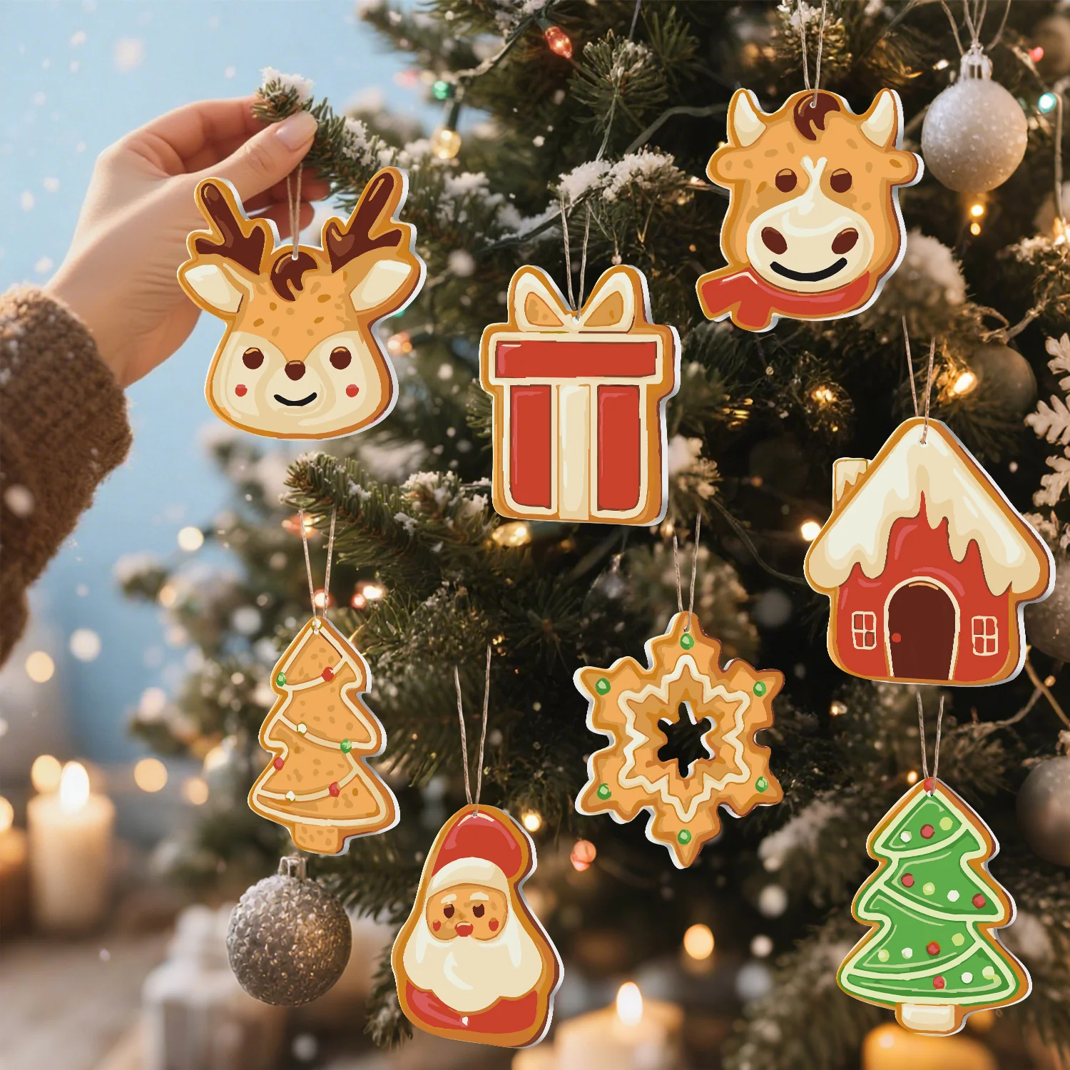 Holiday Cookie Cabin – Large Christmas Ornaments - Image 9