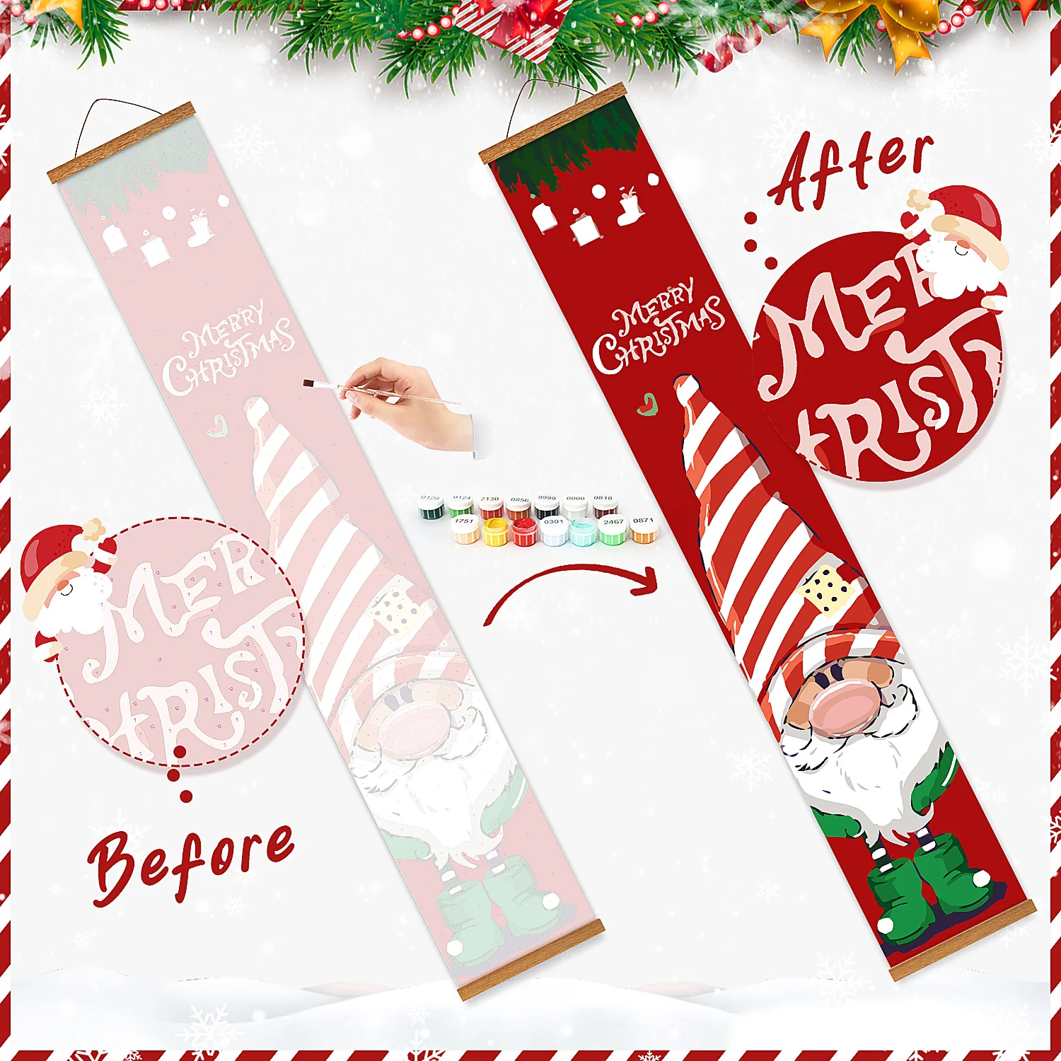 Holiday Gnome Duo - Porch Sign - Image 10
