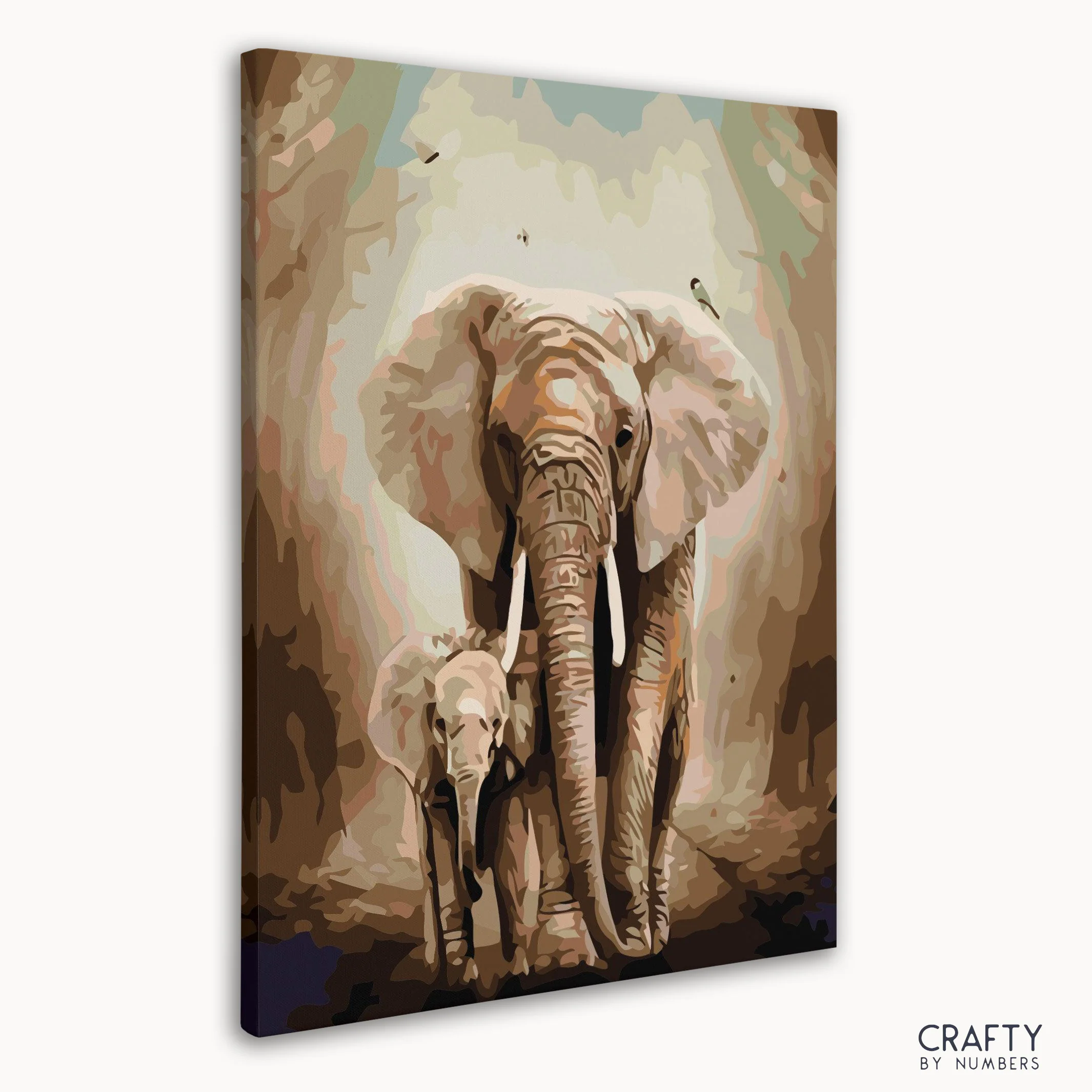 Indian Elephant His Child - Image 3