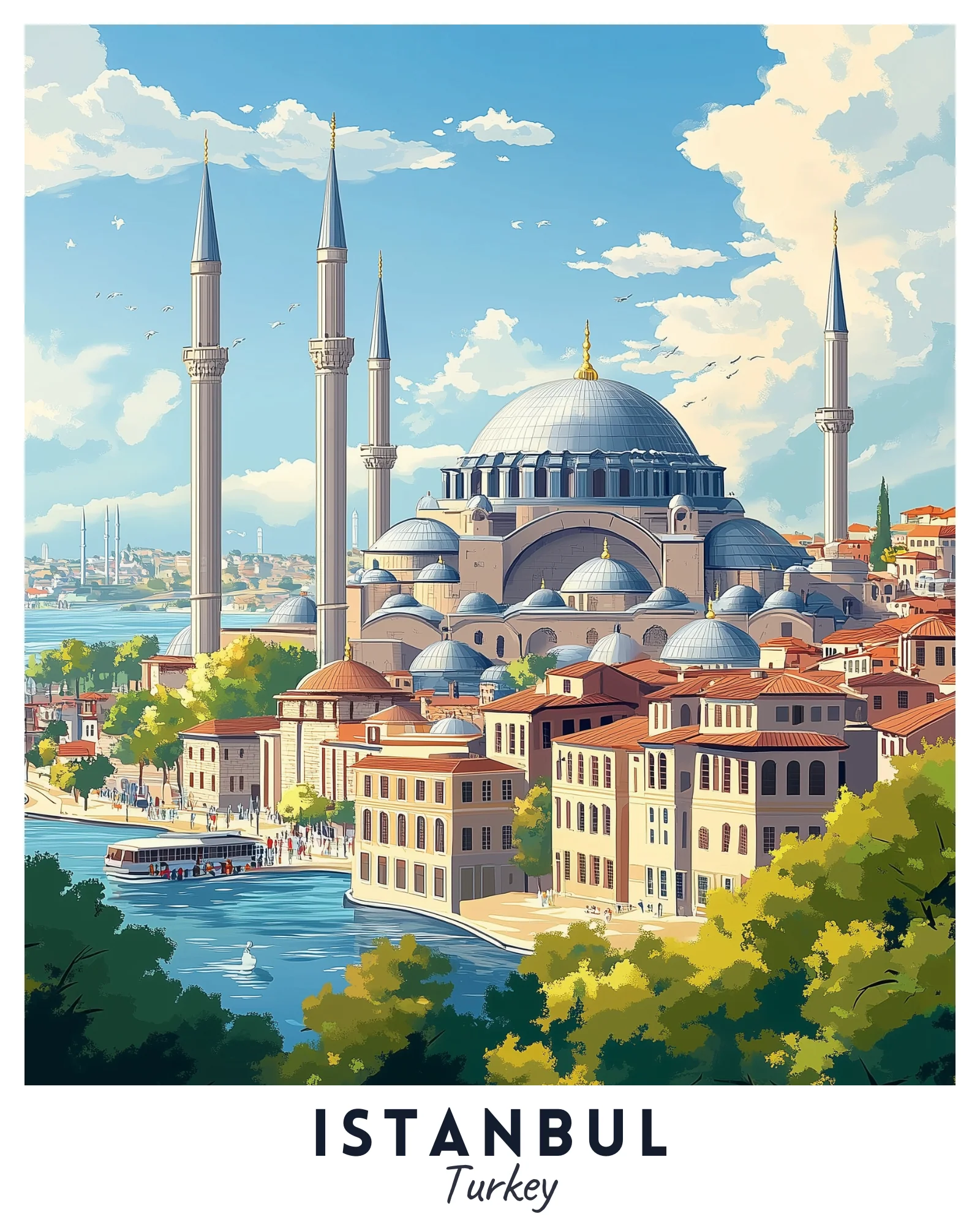 Istanbul Travel Poster - Image 3