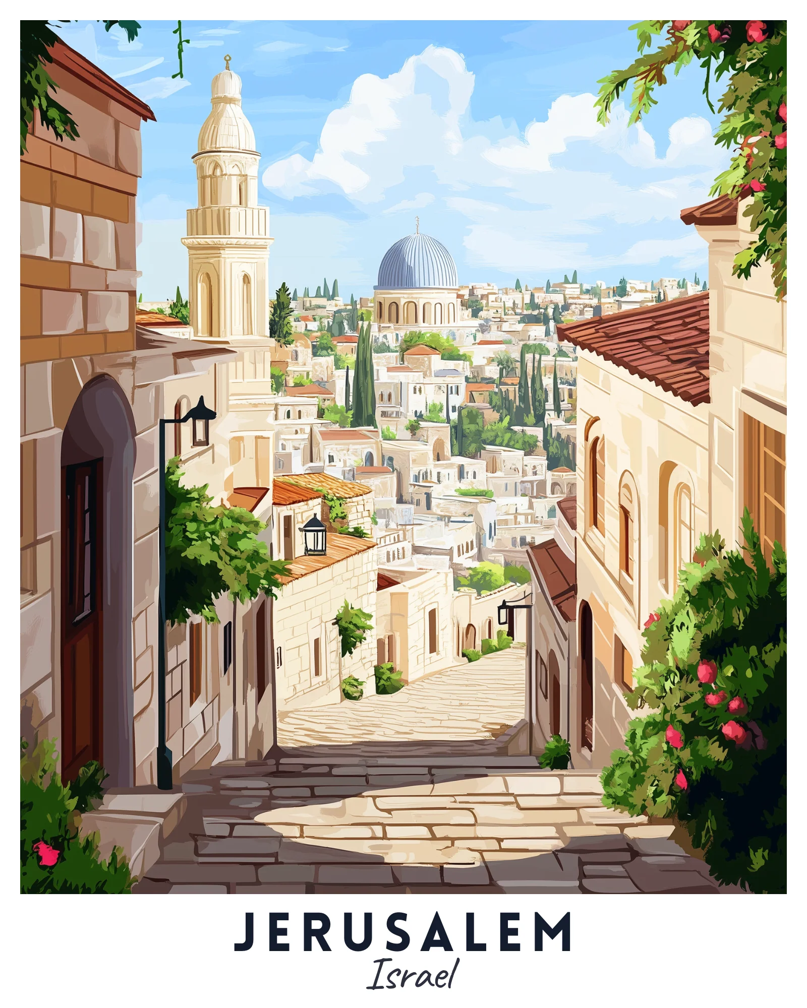 Jerusalem Travel Poster - Image 3