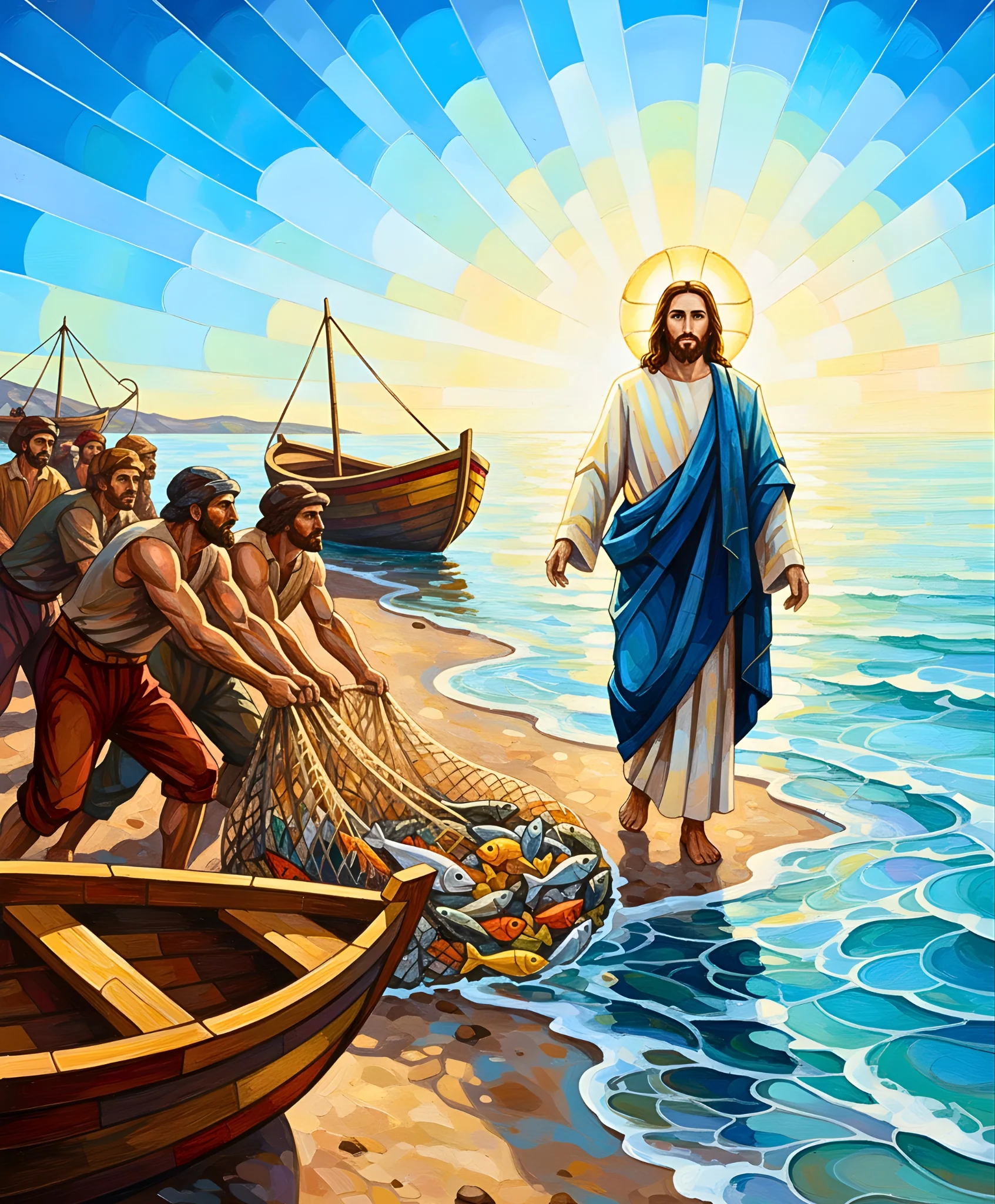 Jesus and the Fishermen - Image 4