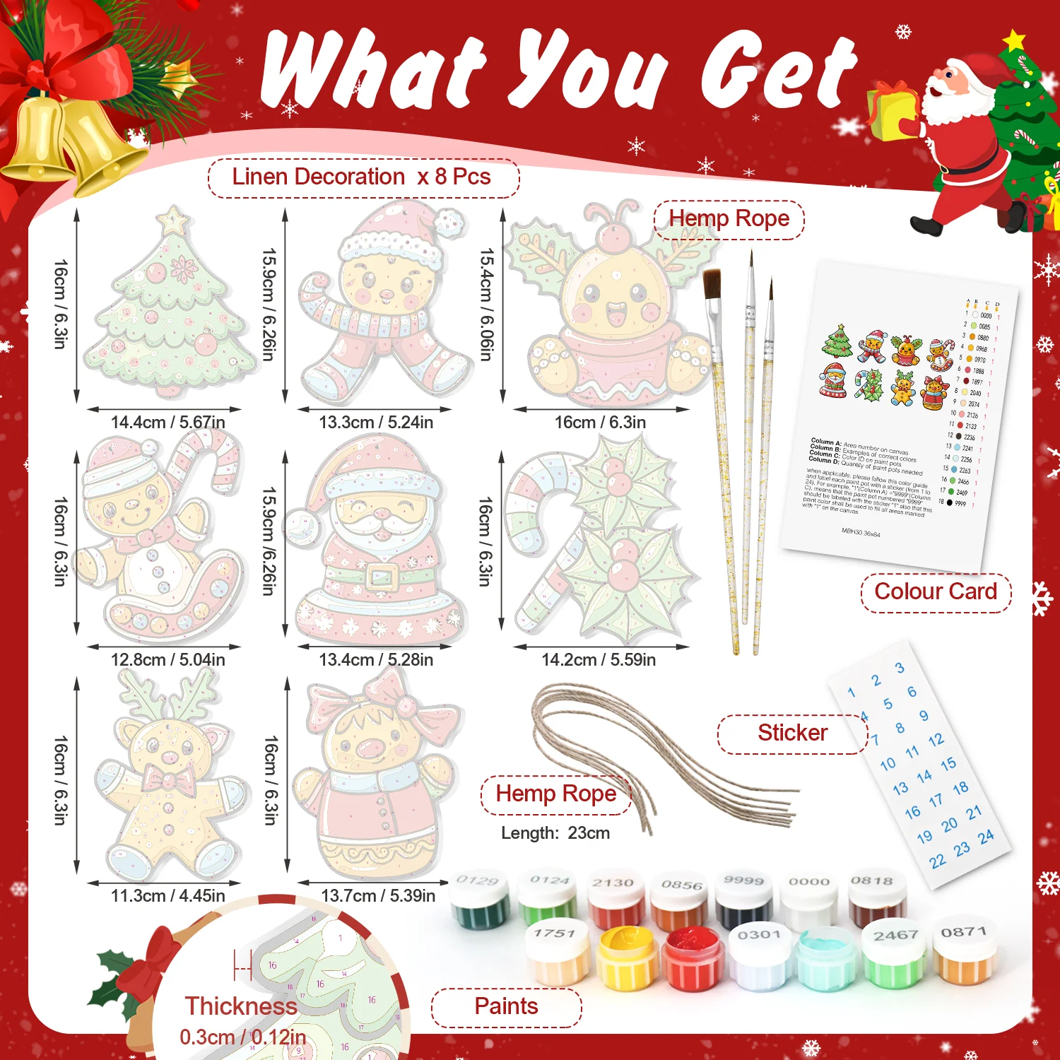 Jolly Cookie Friends – Large Christmas Ornaments - Image 3