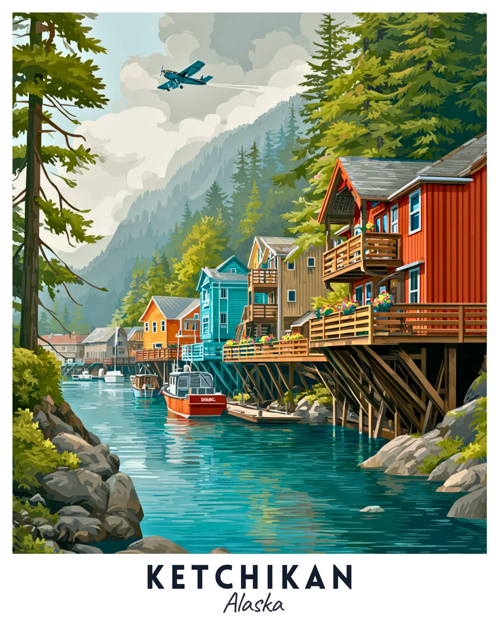 Ketchikan - Travel Poster - Image 4