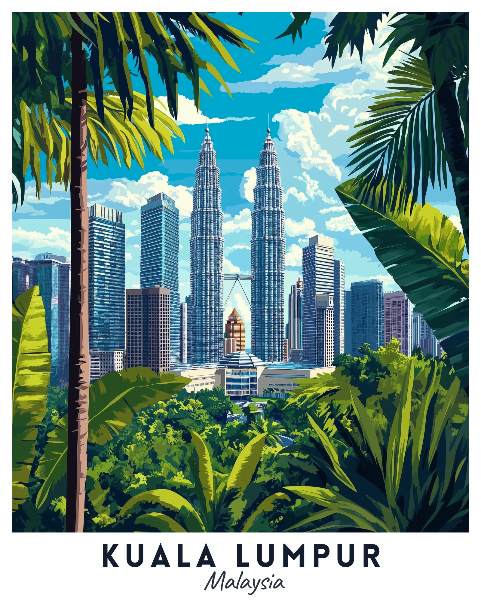 Kuala Lumpur Travel Poster - Image 3