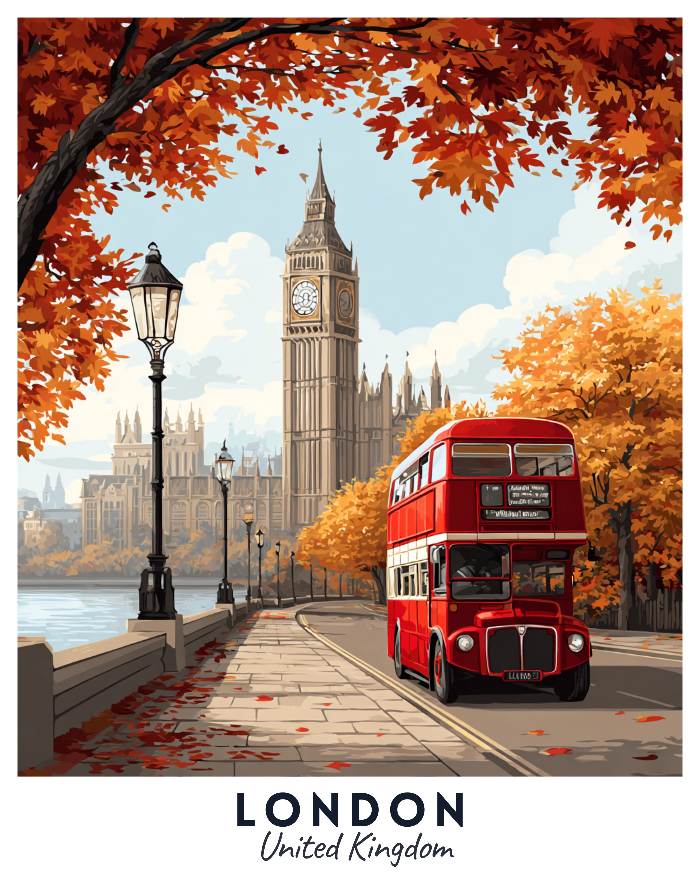 London Travel Poster - Image 3