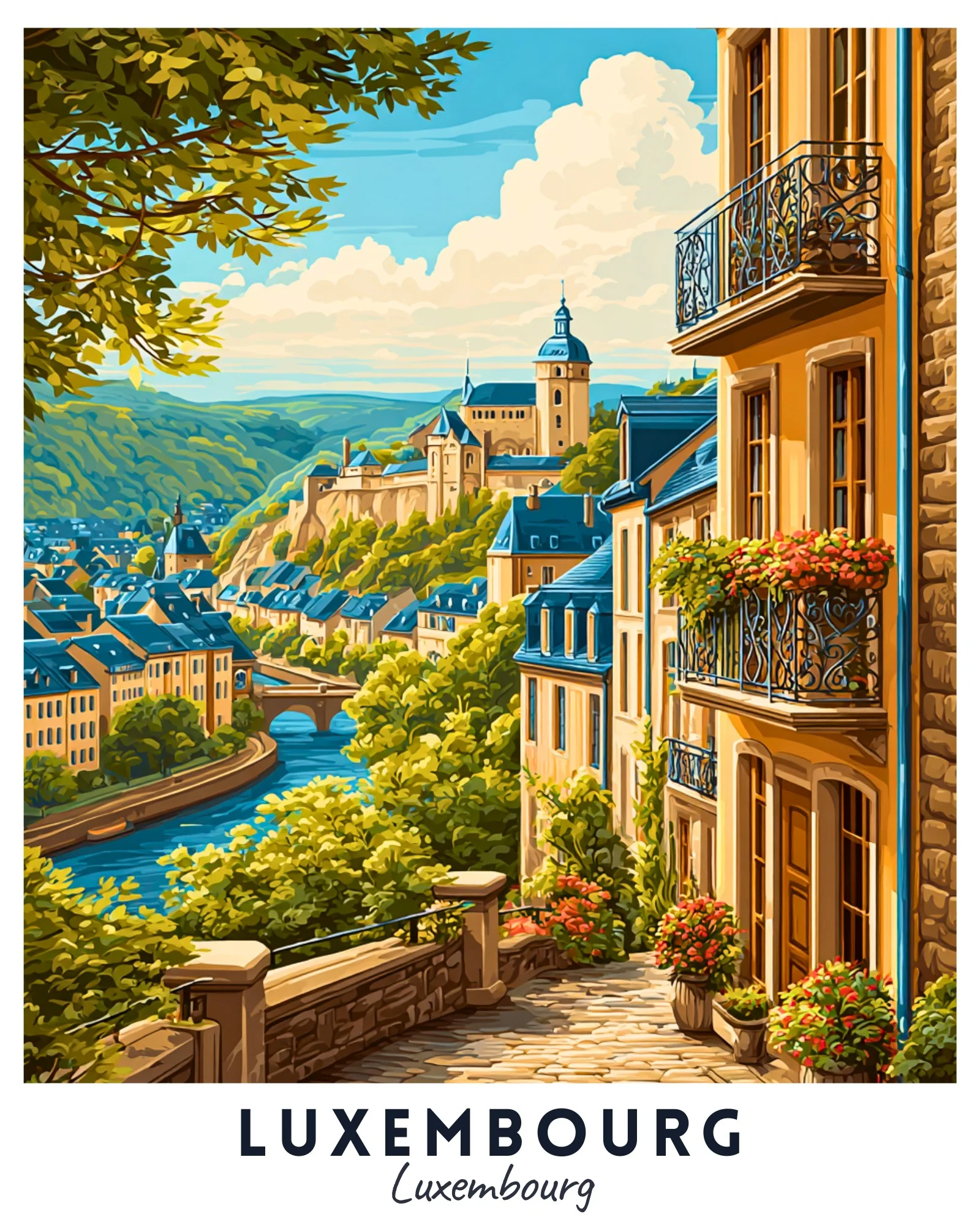 Luxembourg - Travel Poster - Image 4