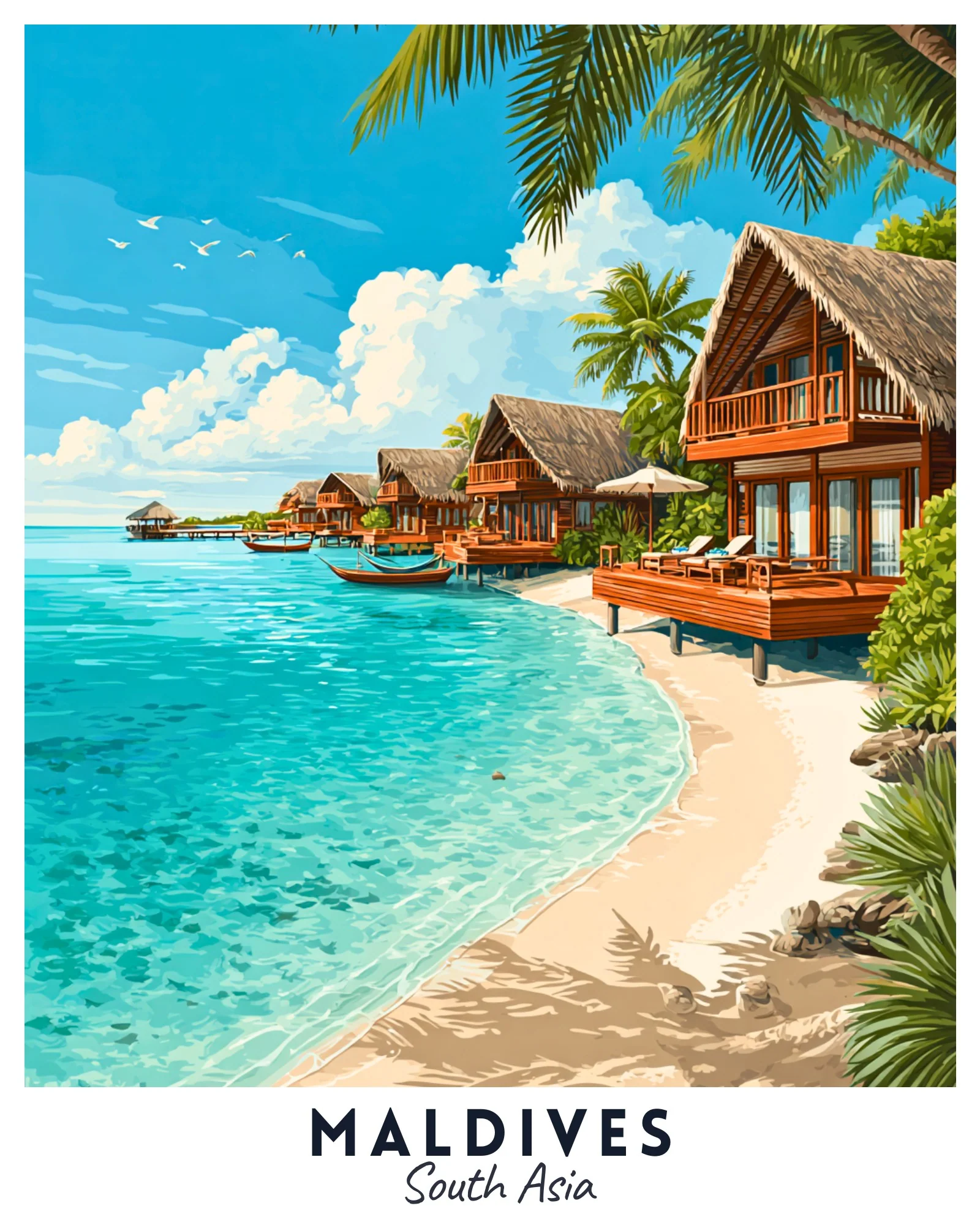 Maldives - Travel Poster - Image 4