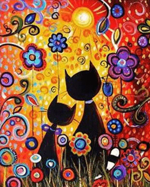Colorful Cats Art - Image 3
