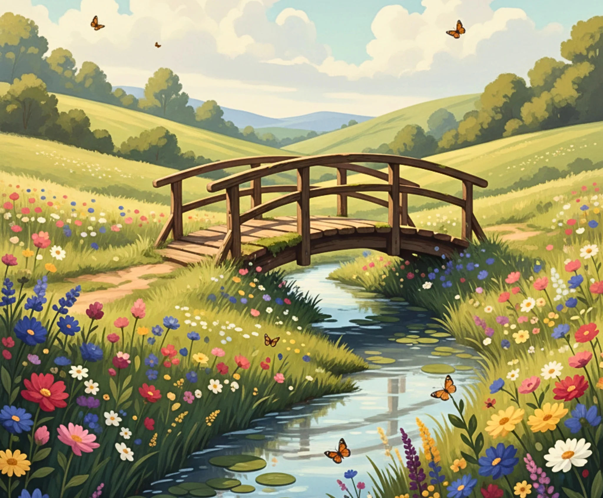 Meadow Bridge Bliss - Image 4