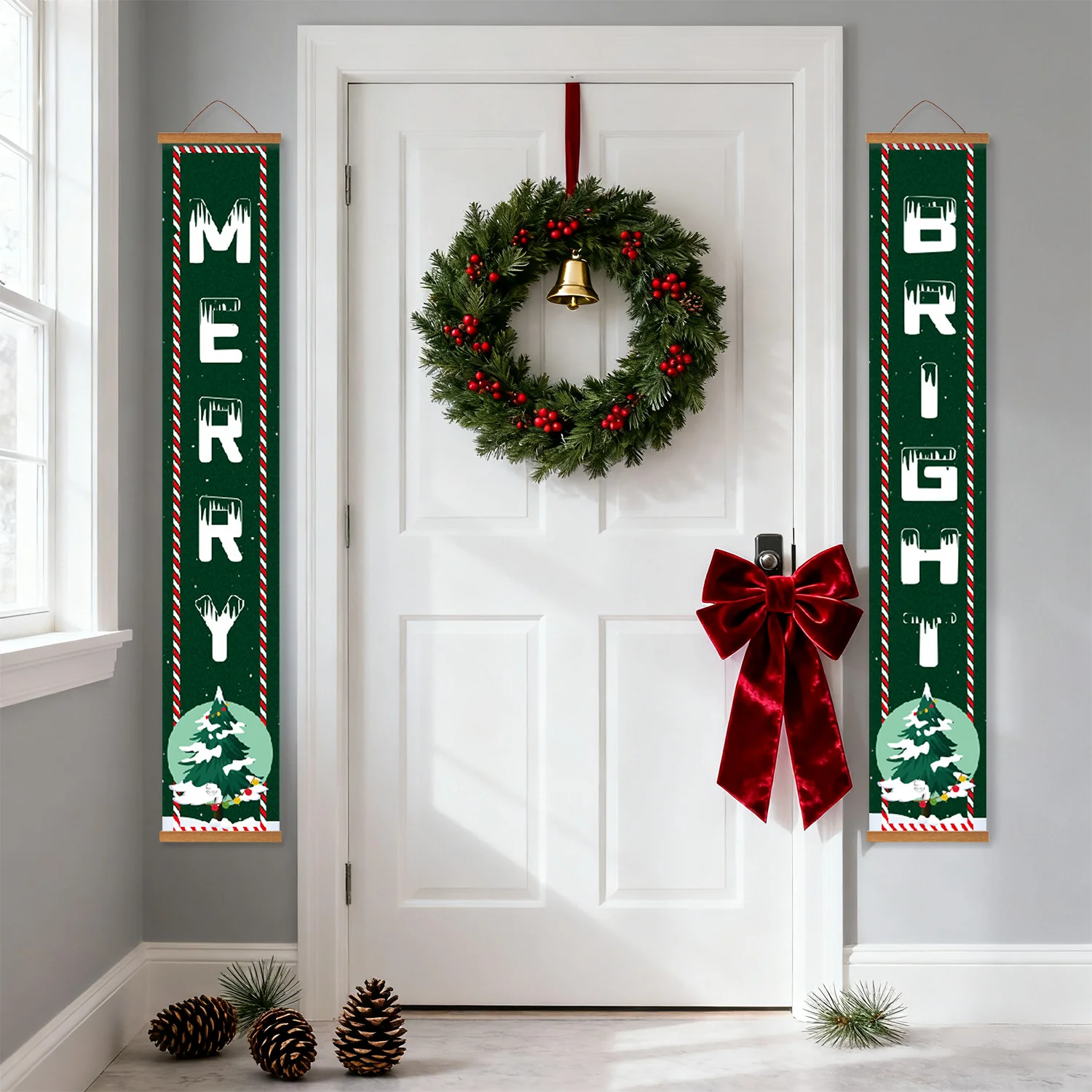 Merry & Bright – Porch Sign Paint by Numbers Kit - Image 16
