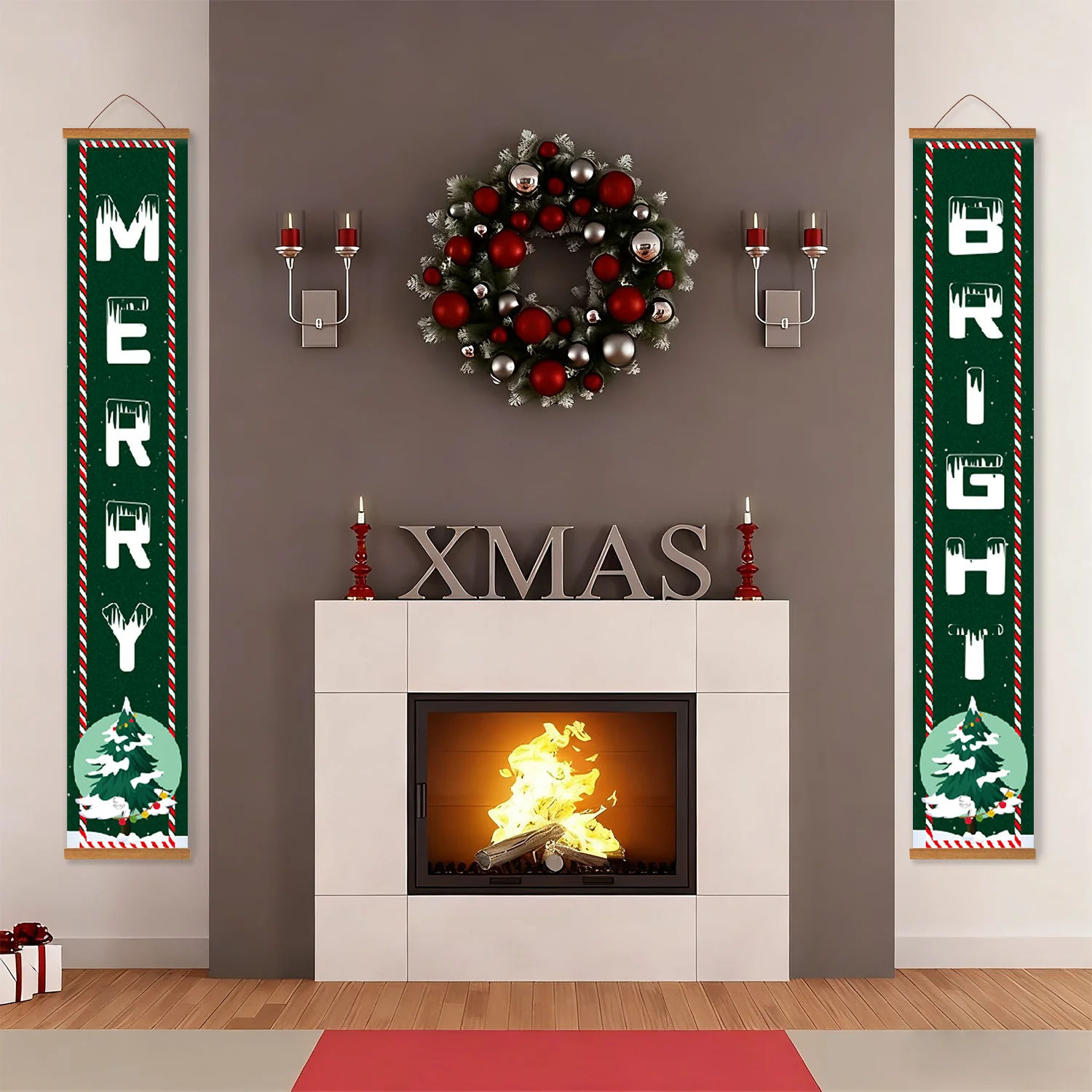 Merry & Bright – Porch Sign Paint by Numbers Kit - Image 17