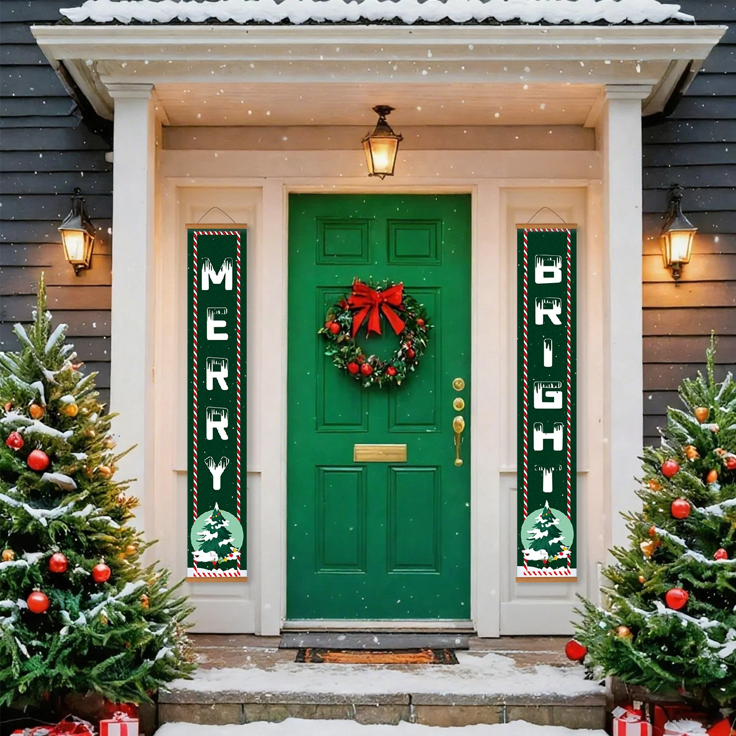 Merry & Bright – Porch Sign Paint by Numbers Kit - Image 5