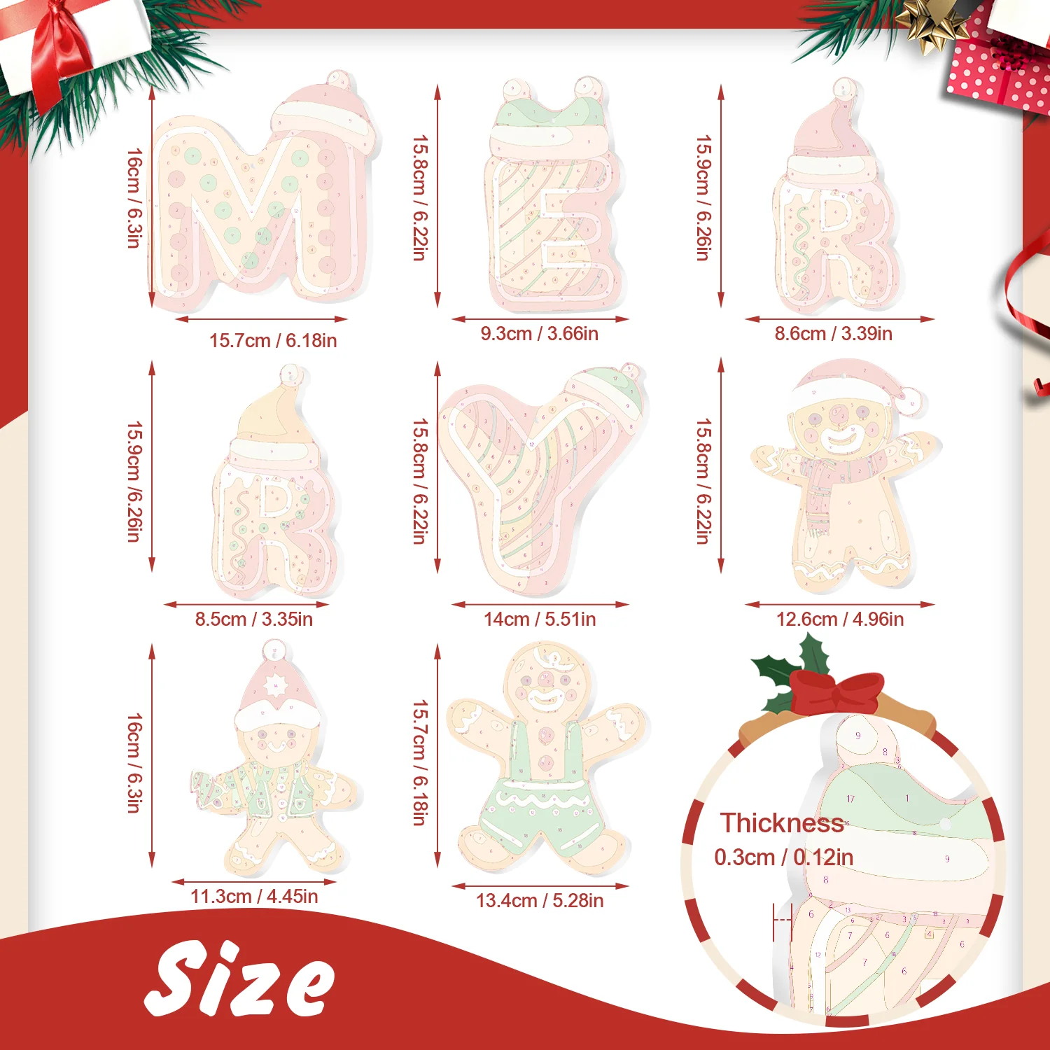 Merry Cookie Crew – Large Christmas Ornaments - Image 2