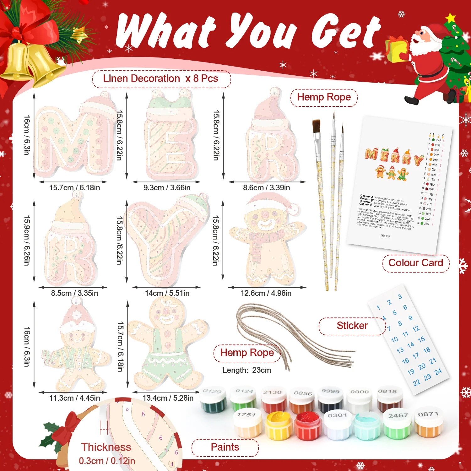 Merry Cookie Crew – Large Christmas Ornaments - Image 3
