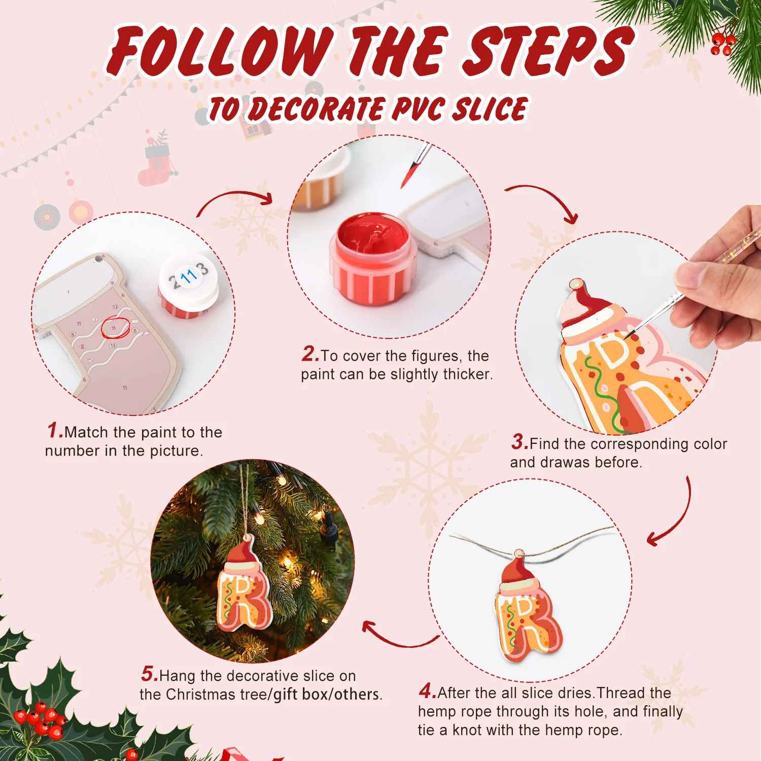 Merry Cookie Crew – Large Christmas Ornaments - Image 4