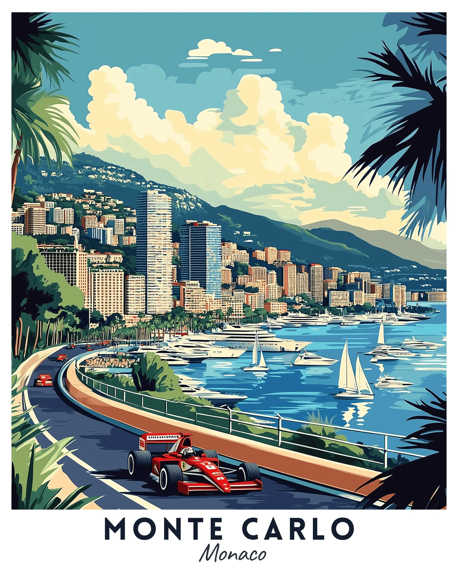 Monte Carlo Travel Poster - Image 2