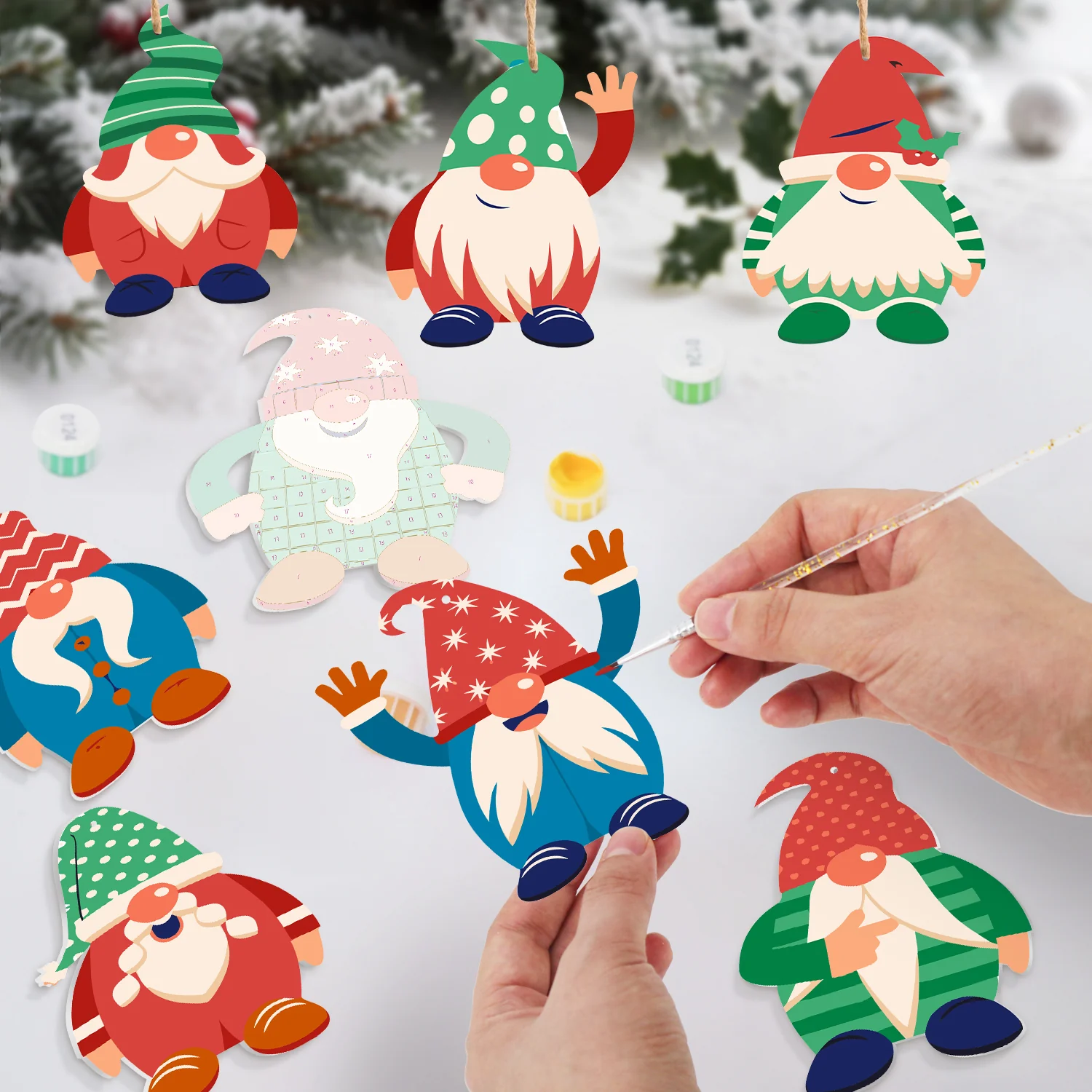 Nordic Gnome Magic – Large Christmas Ornaments - Image 7