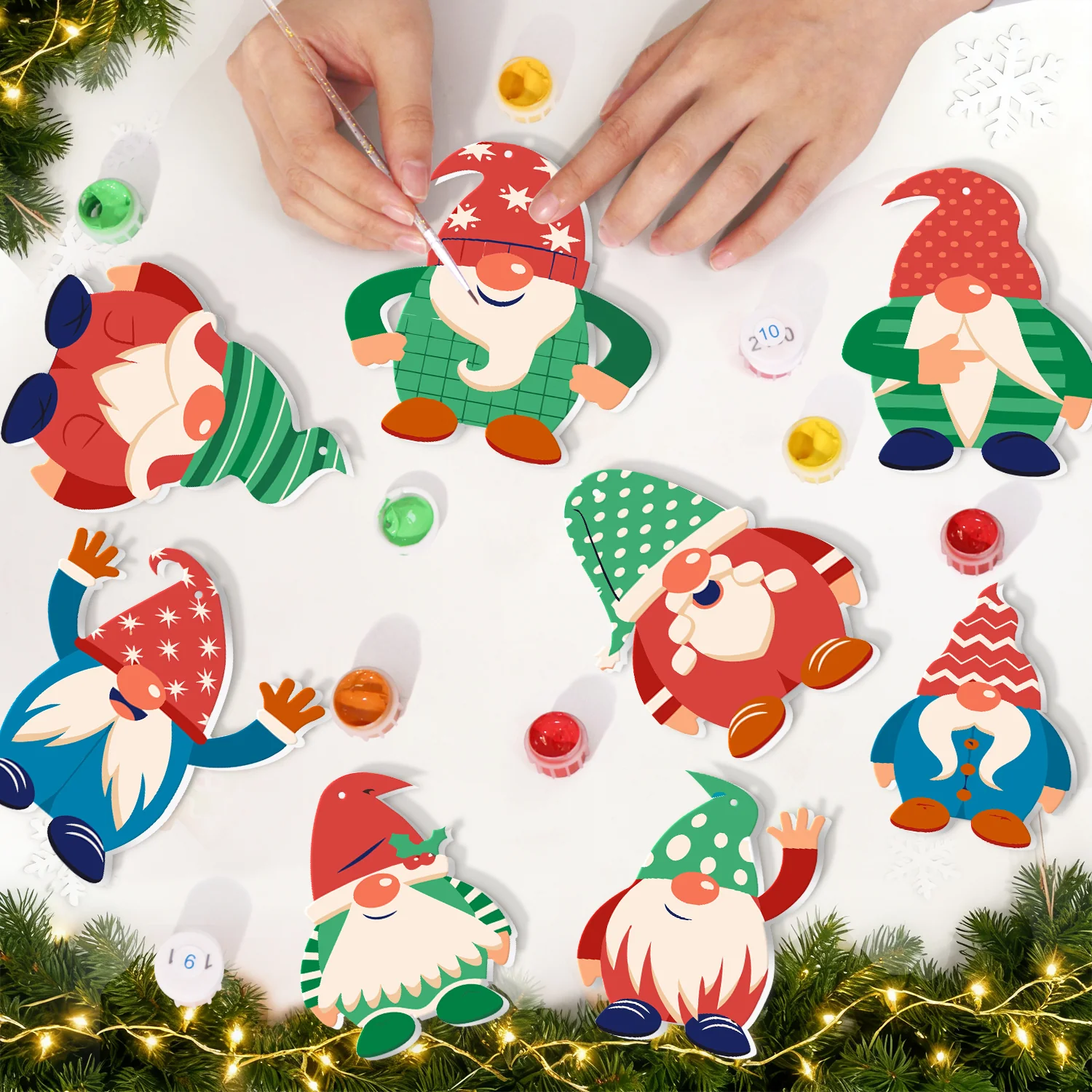Nordic Gnome Magic – Large Christmas Ornaments - Image 8