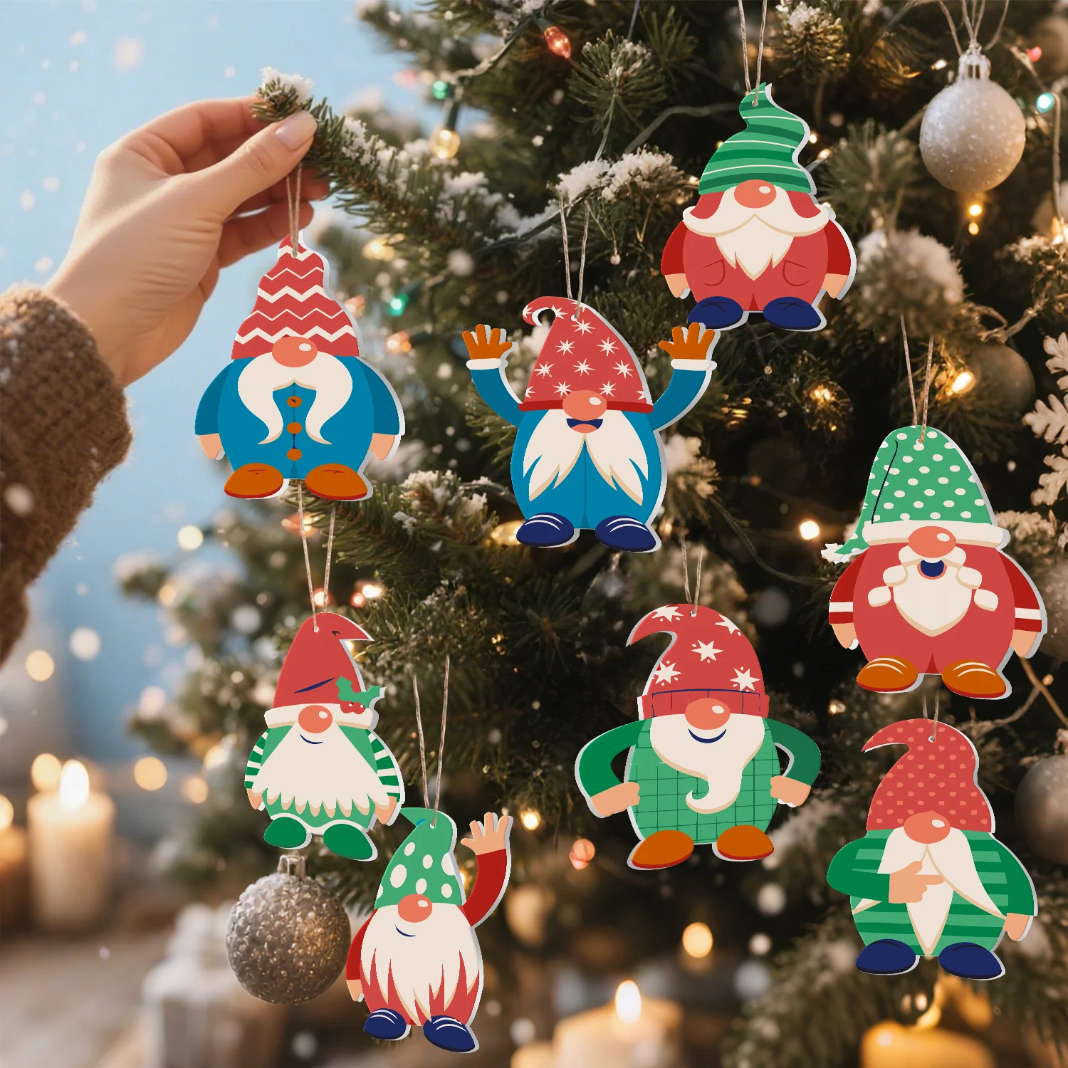 Nordic Gnome Magic – Large Christmas Ornaments - Image 9