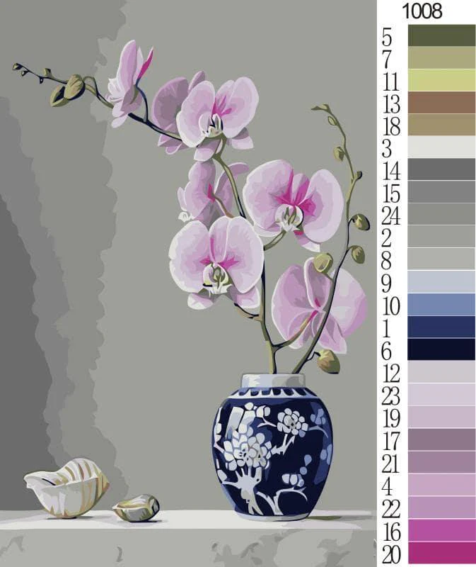 Orchid Flower In Vase - Image 4