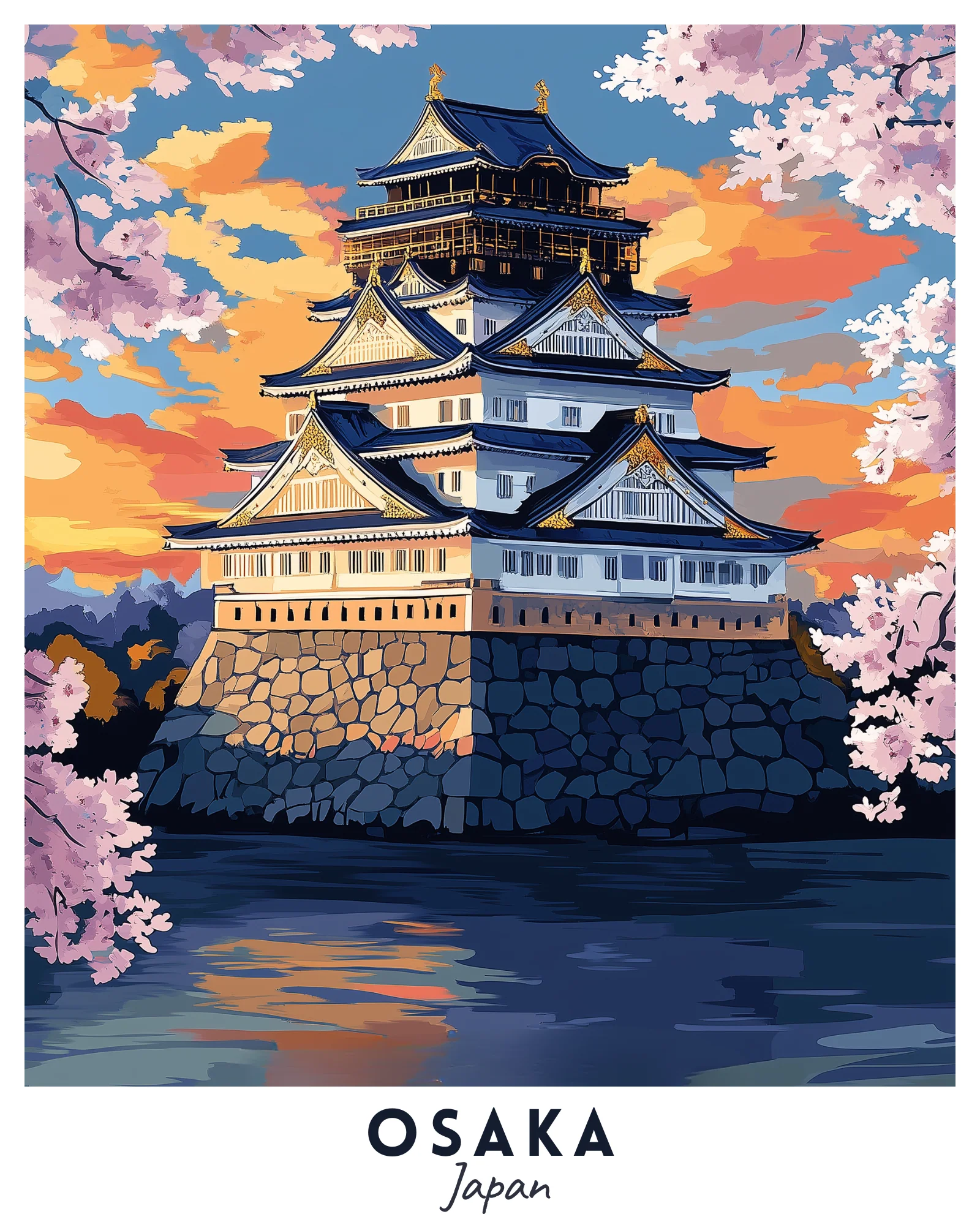 Osaka Travel Poster - Image 3