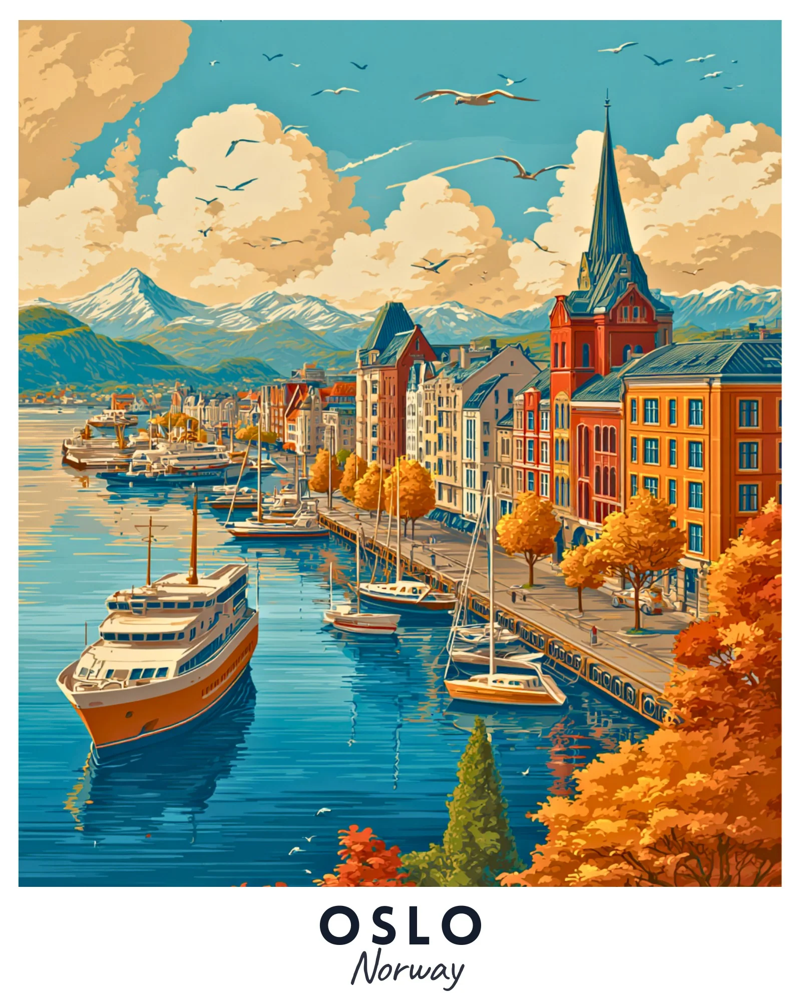 Oslo - Travel Poster - Image 4