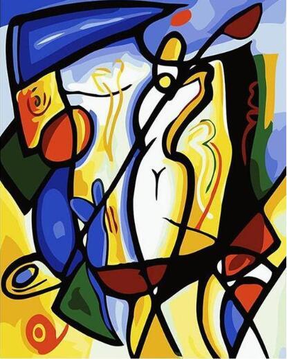 Abstract Value Draw Picasso Paint by numbers - Image 4