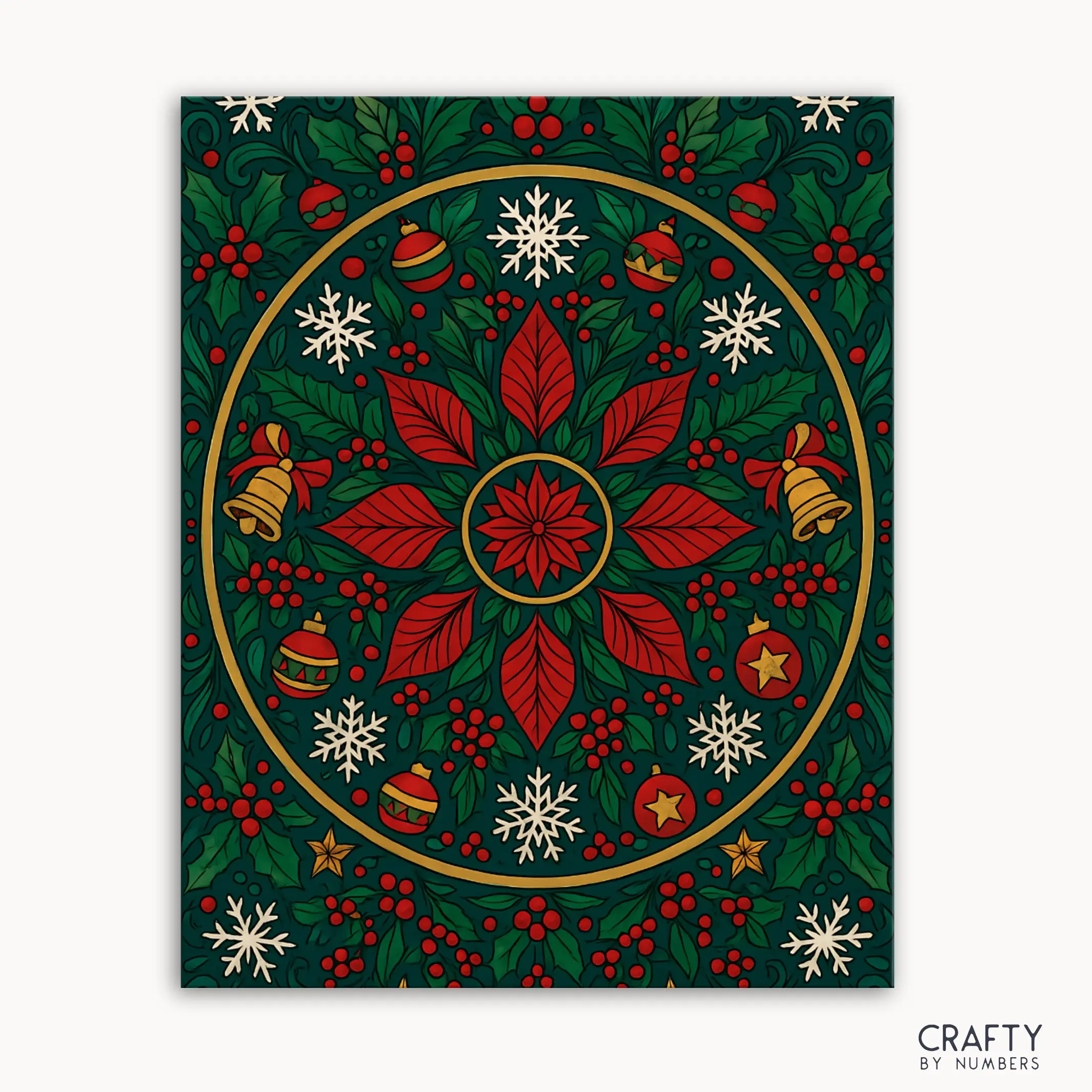 Poinsettia Magic Mandala