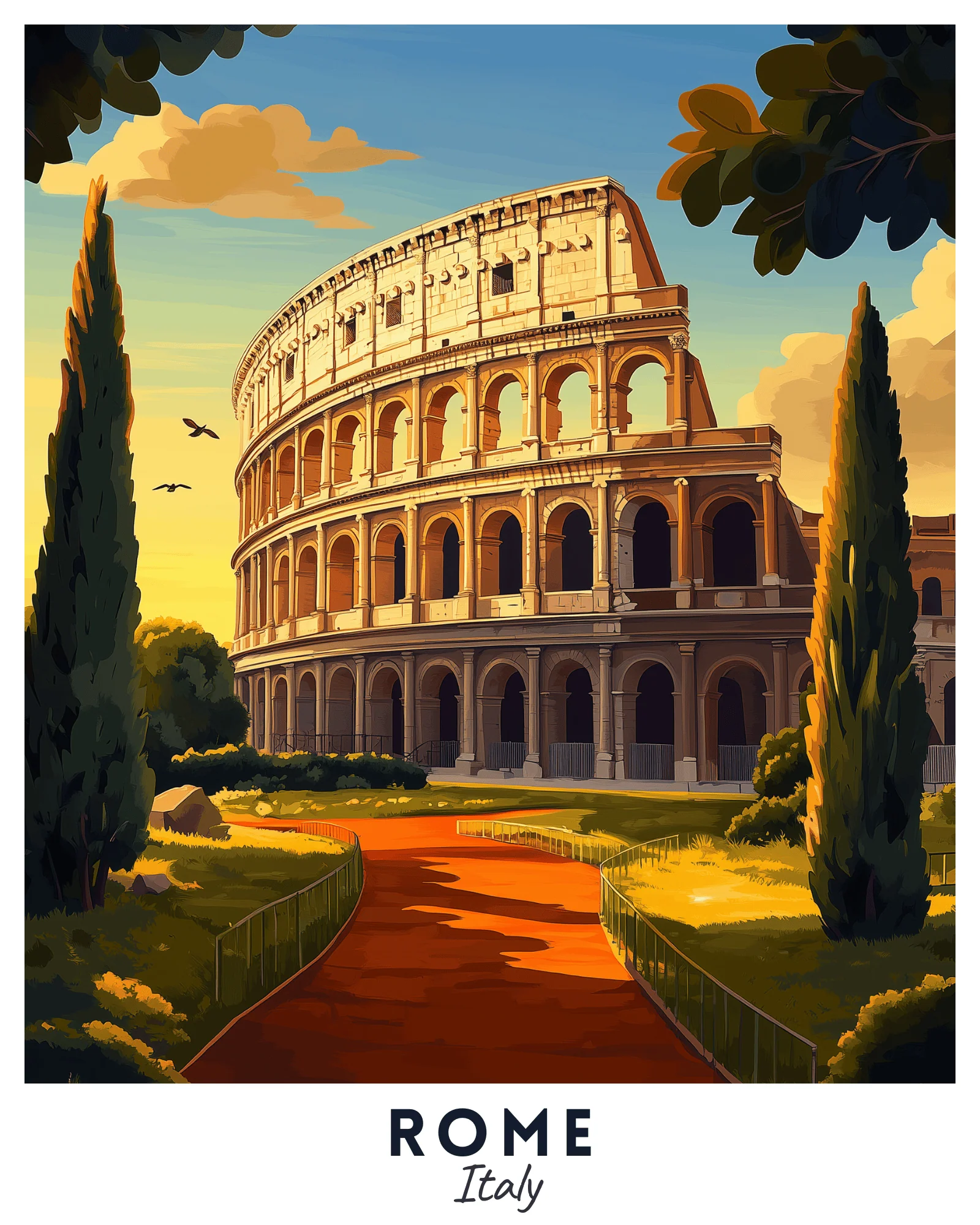 Rome Travel Poster - Image 2